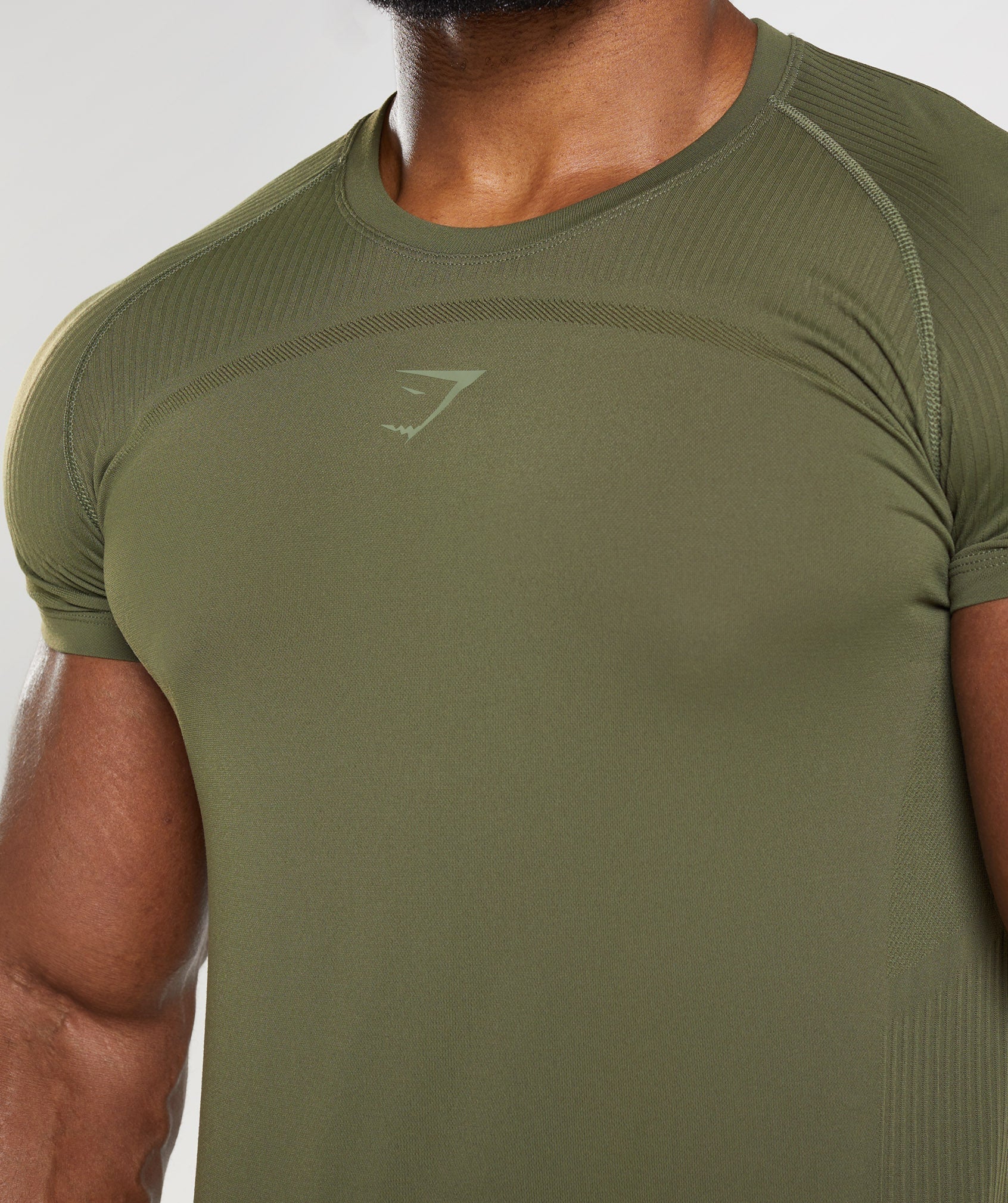 315 Seamless T-Shirt in Core Olive/Marsh Green