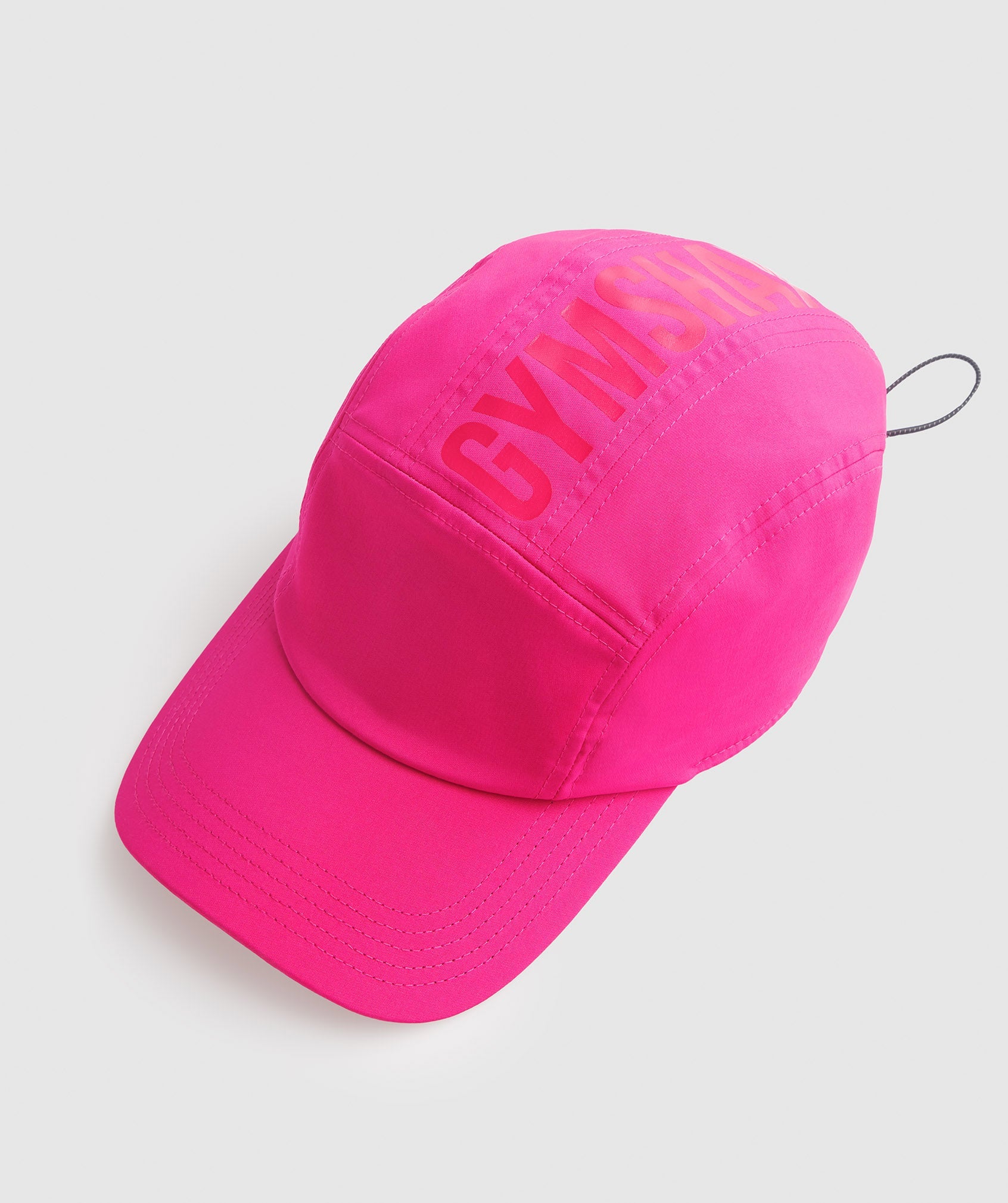 Logo 5 Panel Cap in Magenta Pink - view 7