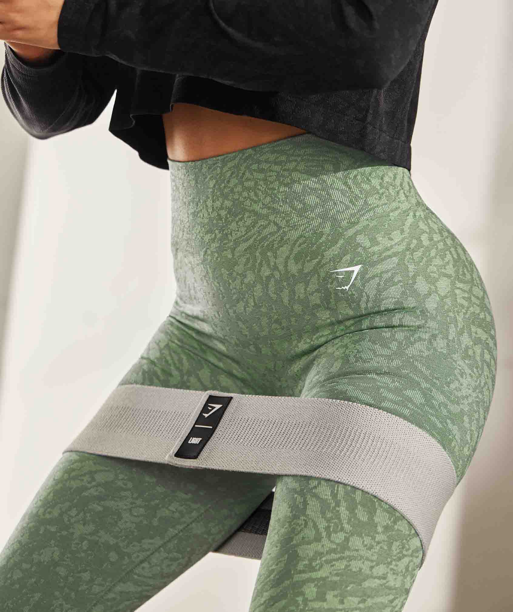 Gymshark Adapt Animal Seamless Leggings - Wild, Iguana Green