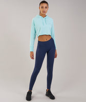 Gymshark Cropped Hoodie - Pale Turquoise 9