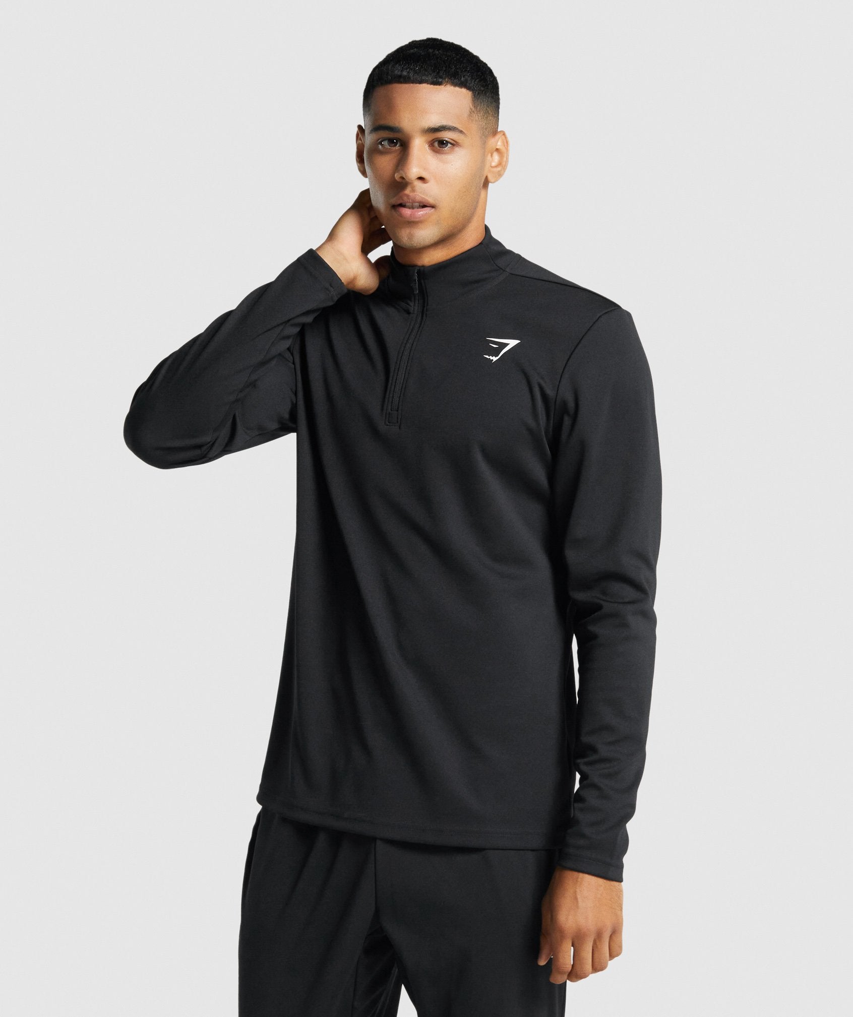 Arrival 1/4 Zip Pullover in Black - view 1