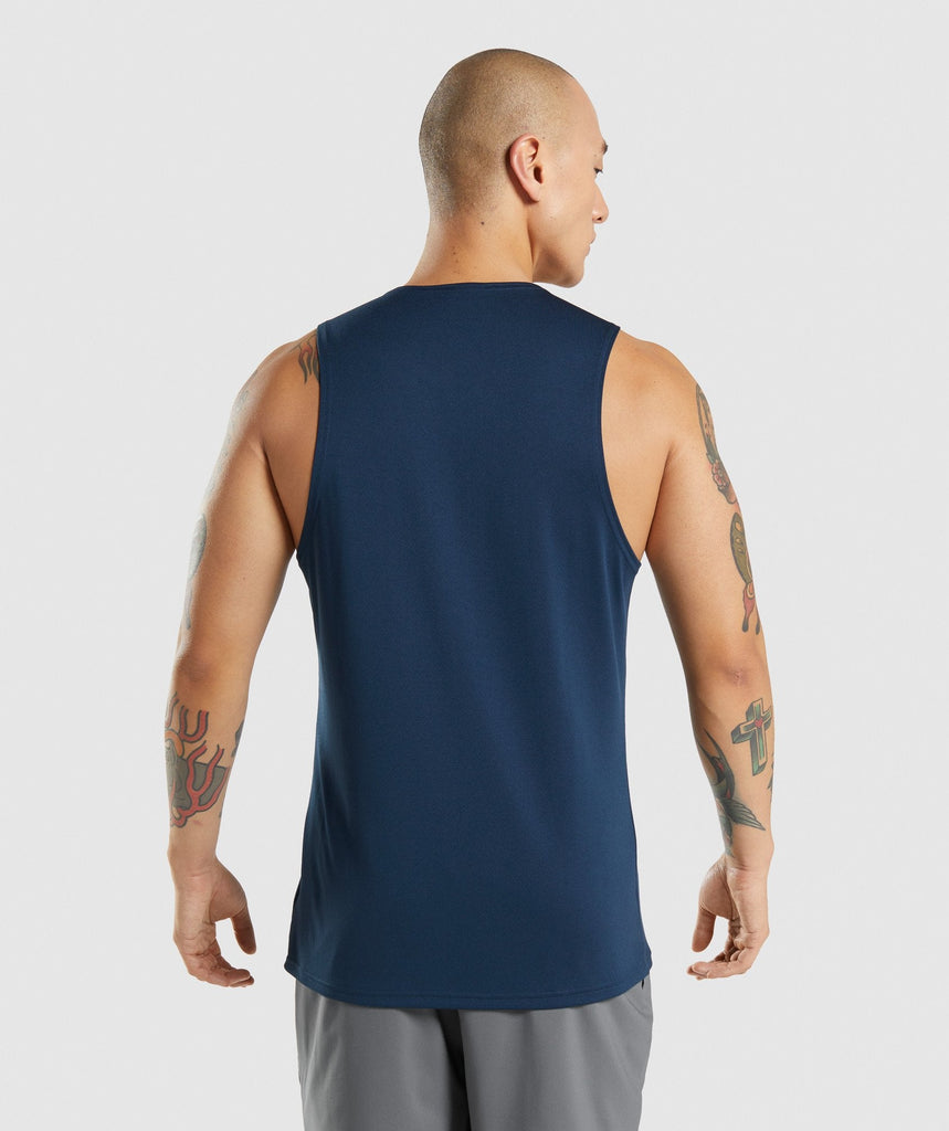 Gymshark Arrival Tank - Navy | Gymshark