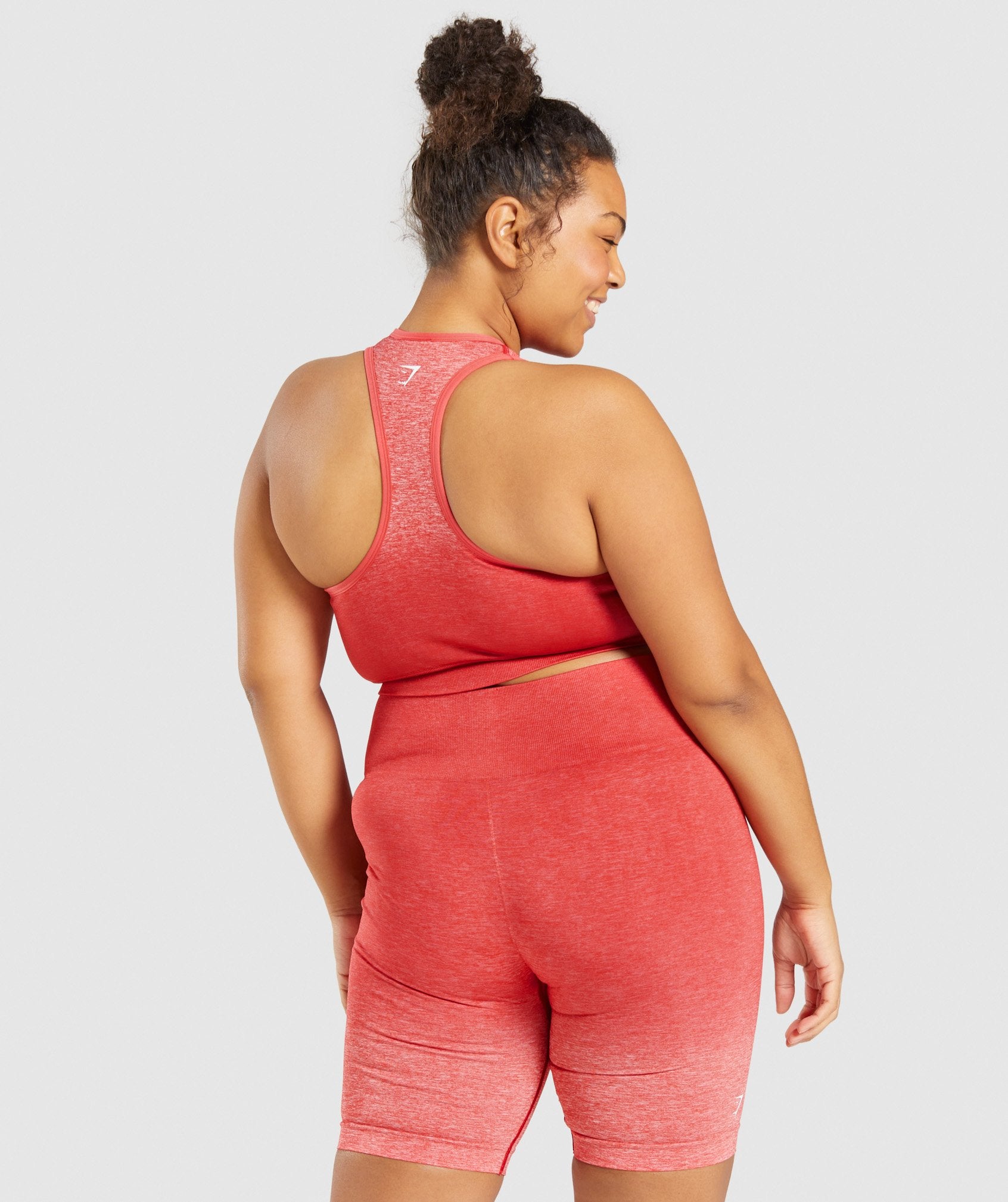 Gymshark Raspberry Red Womens Adapt Ombre Seamless Leggings