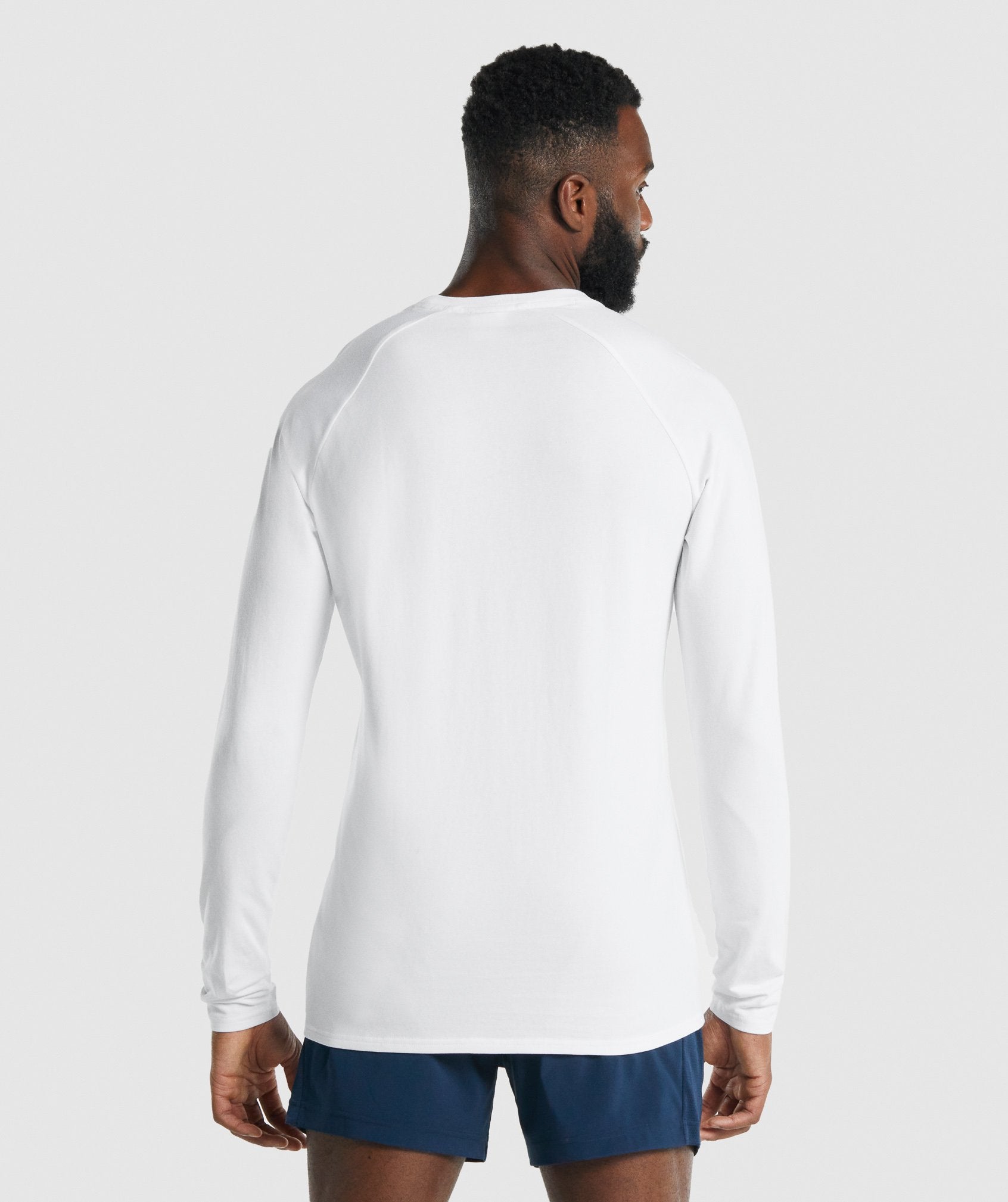 Gymshark Apollo Long Sleeve T-Shirt - Light Grey Marl