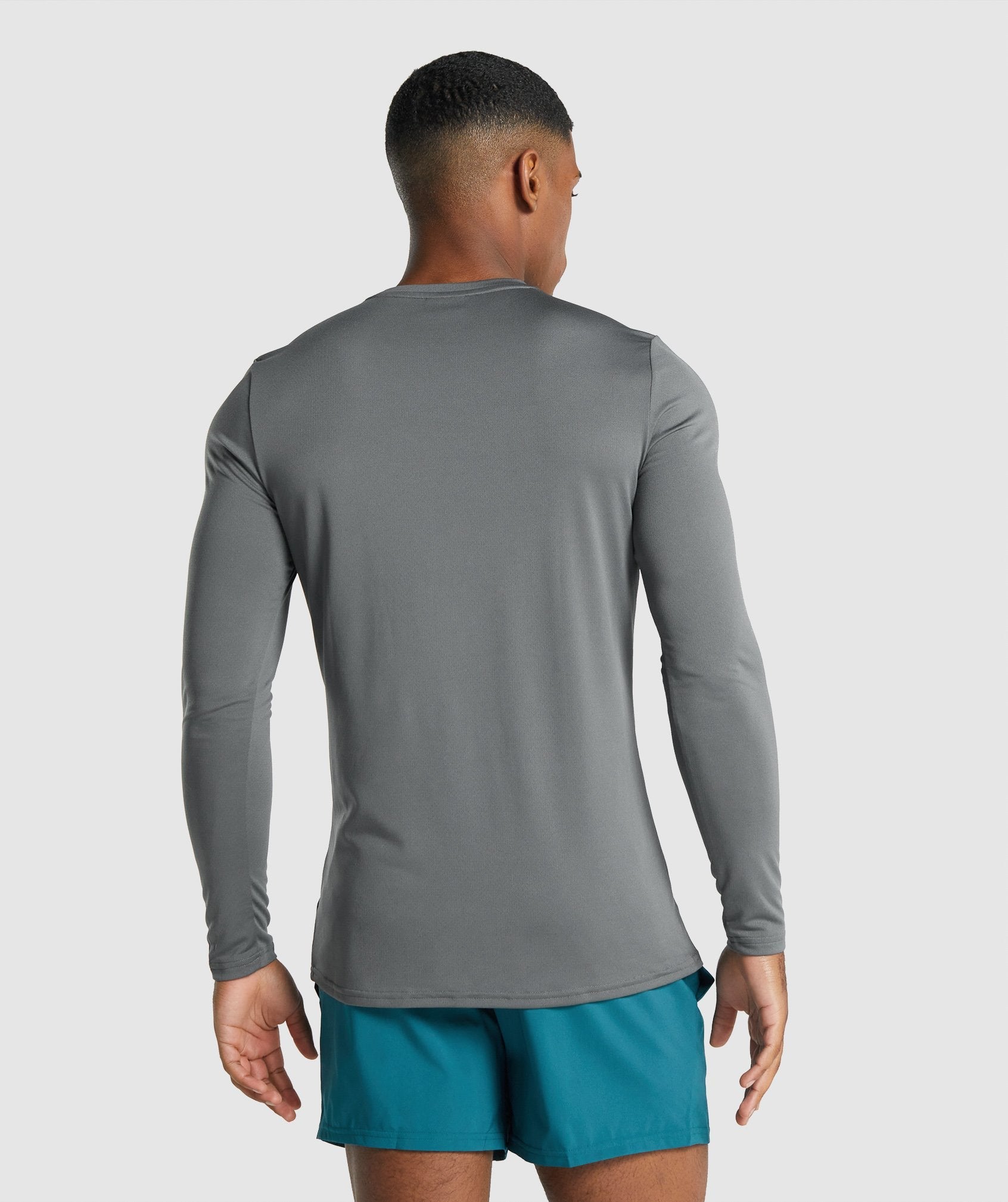 Arrival Long Sleeve Graphic T-Shirt in Charcoal - view 2