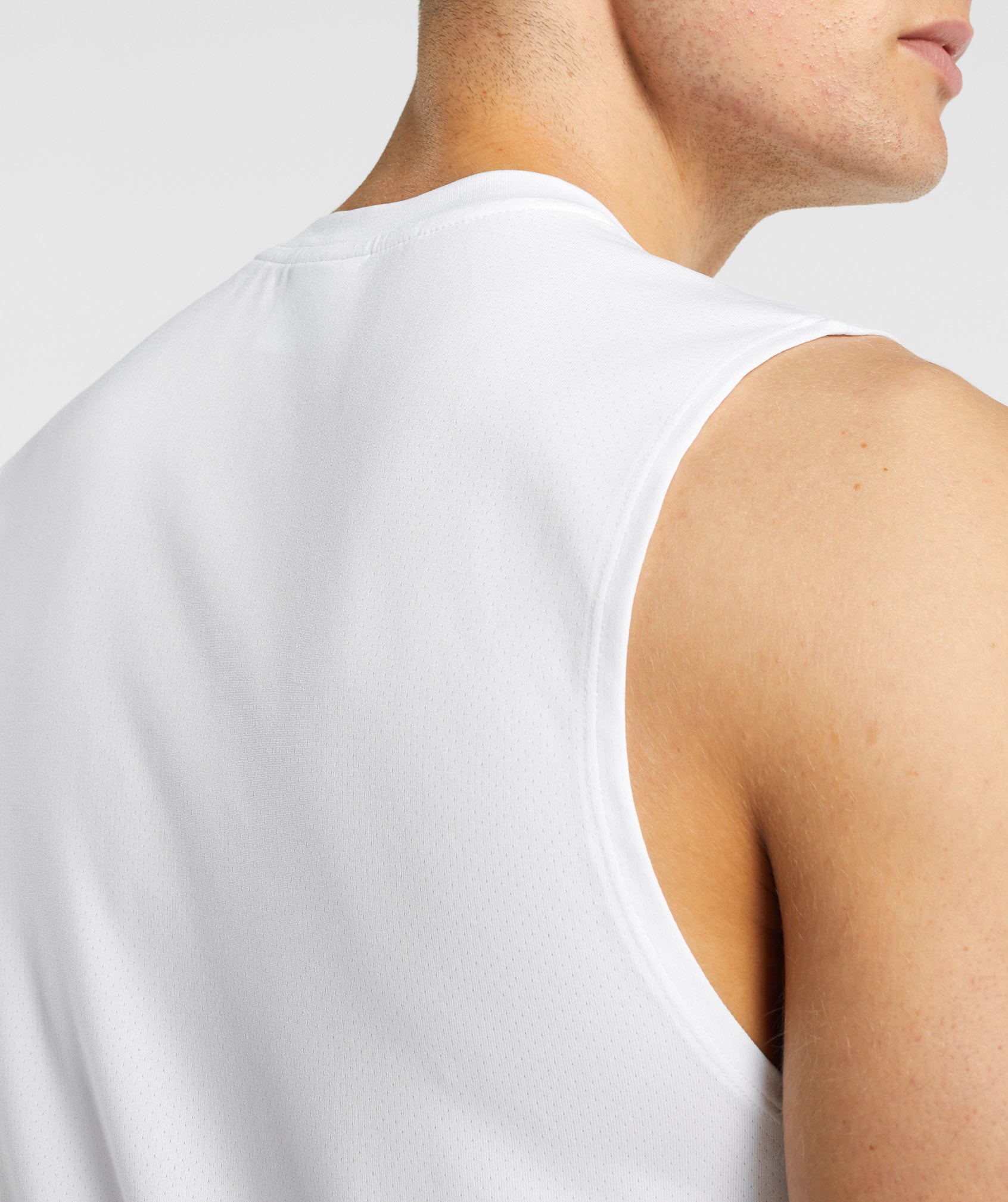 Gymshark Arrival Sleeveless T-Shirt - White