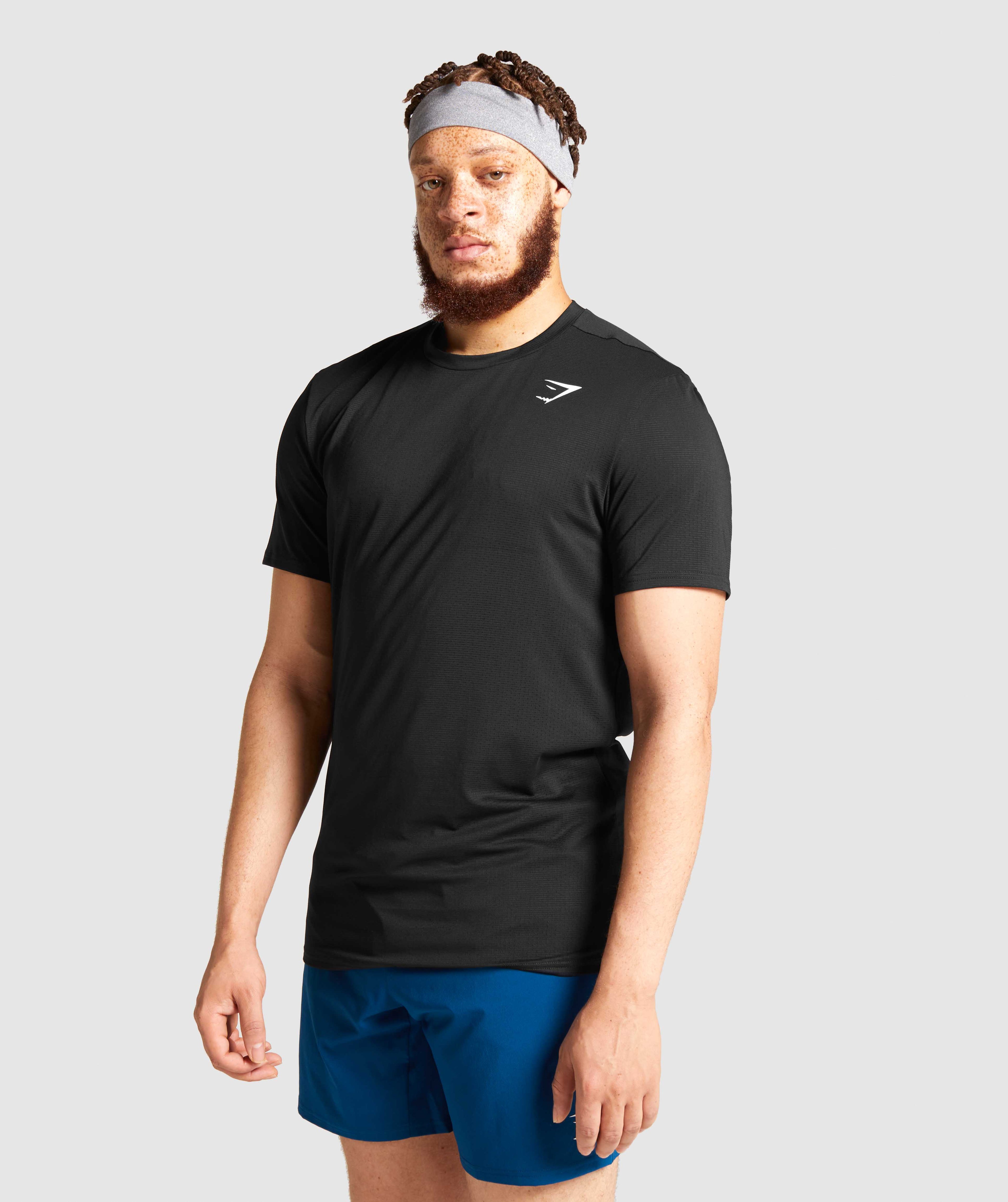 GYMSHARK Arrival Slim Black T-shirt for Men