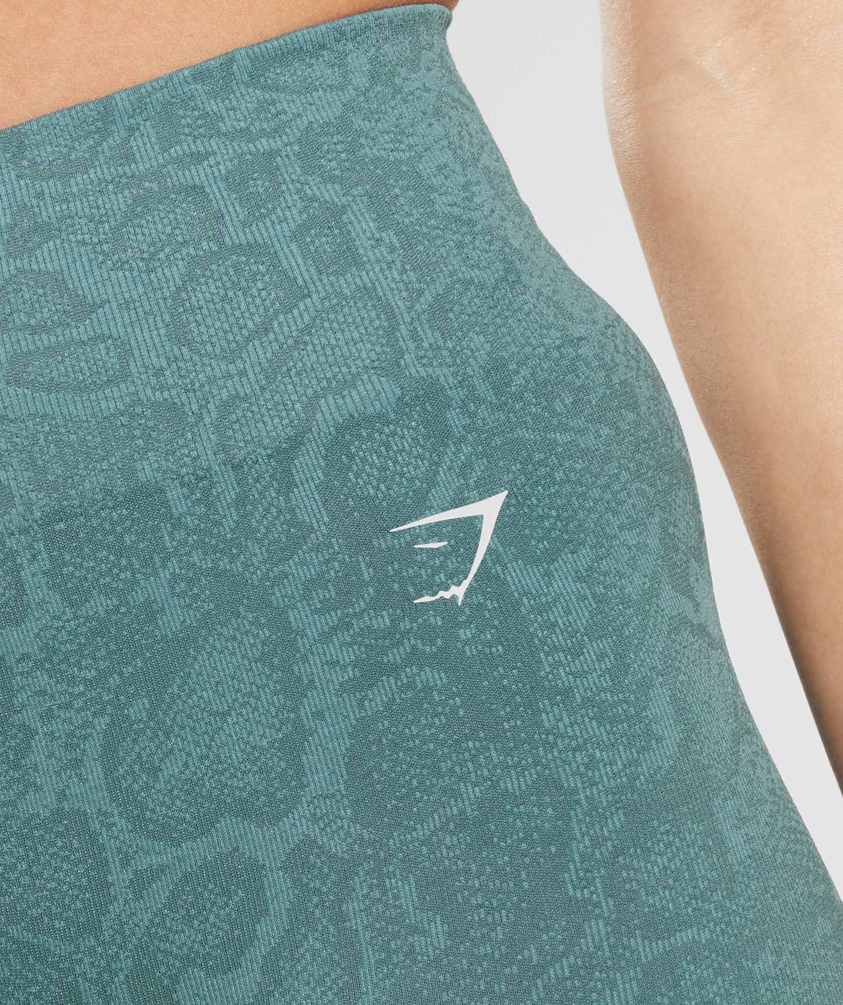 Adapt Animal Seamless Cycling Shorts in Iceberg Blue/Thunder Blue - view 5