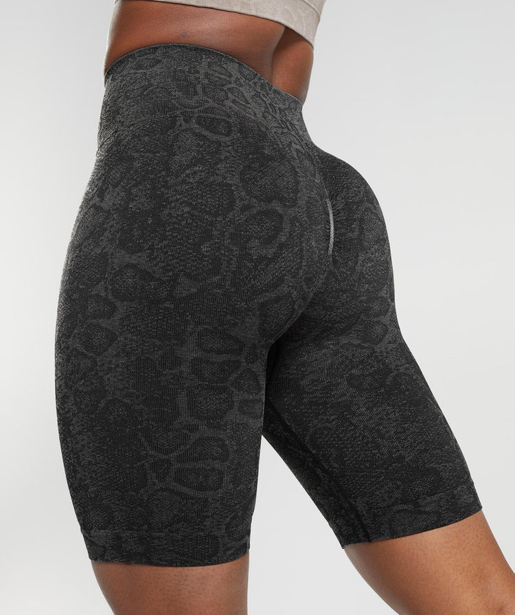 Gymshark Adapt Animal Seamless Cycling Shorts - Urban Grey/Black | Gymshark