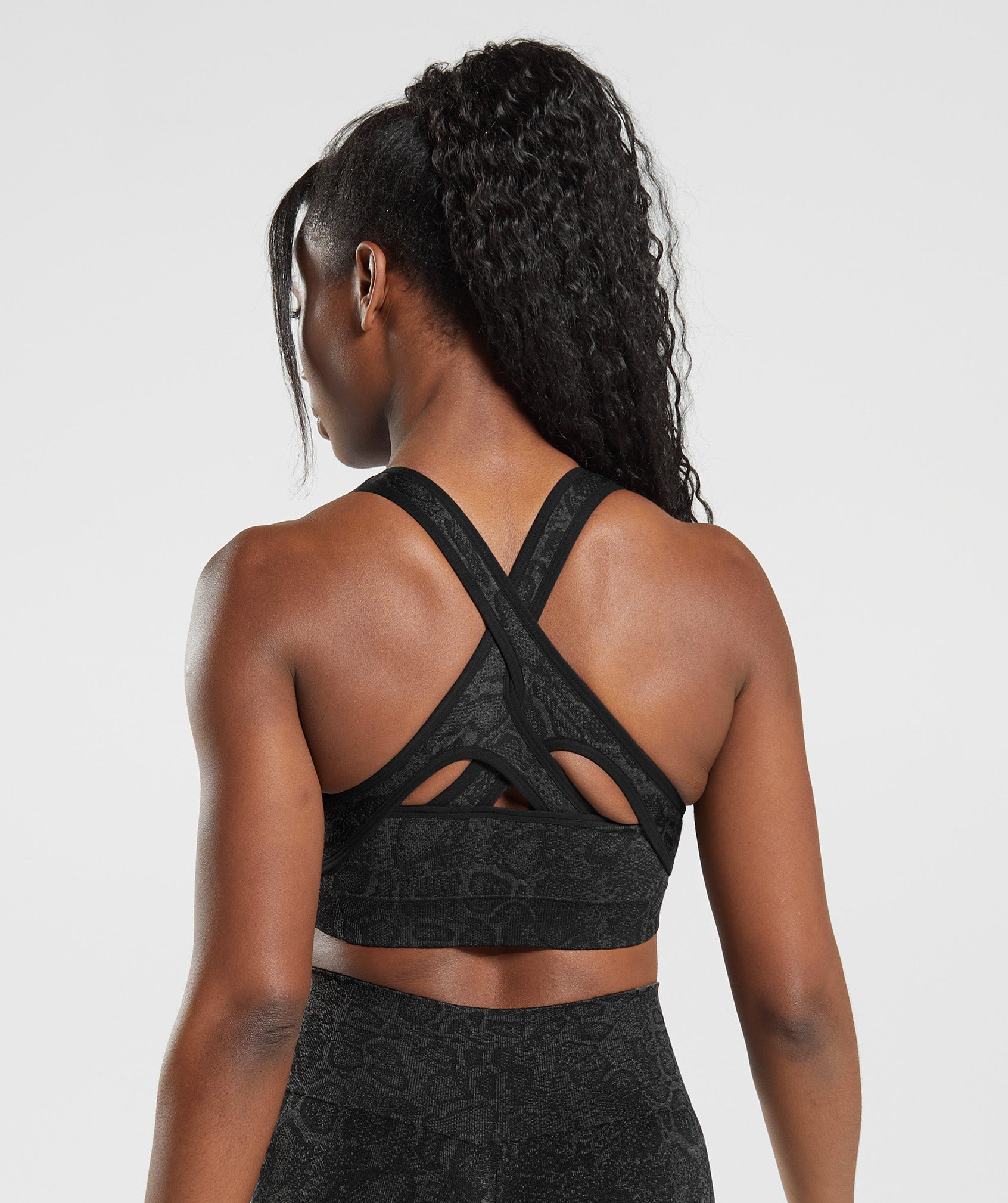 Gymshark Adapt Fleck Seamless Sports Bra - Mineral, Brown