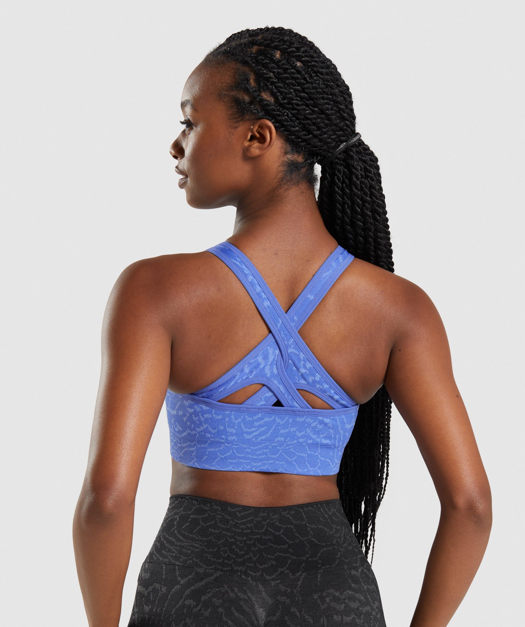 Adapt Animal Seamless Sports Bra in Court Blue - view 3