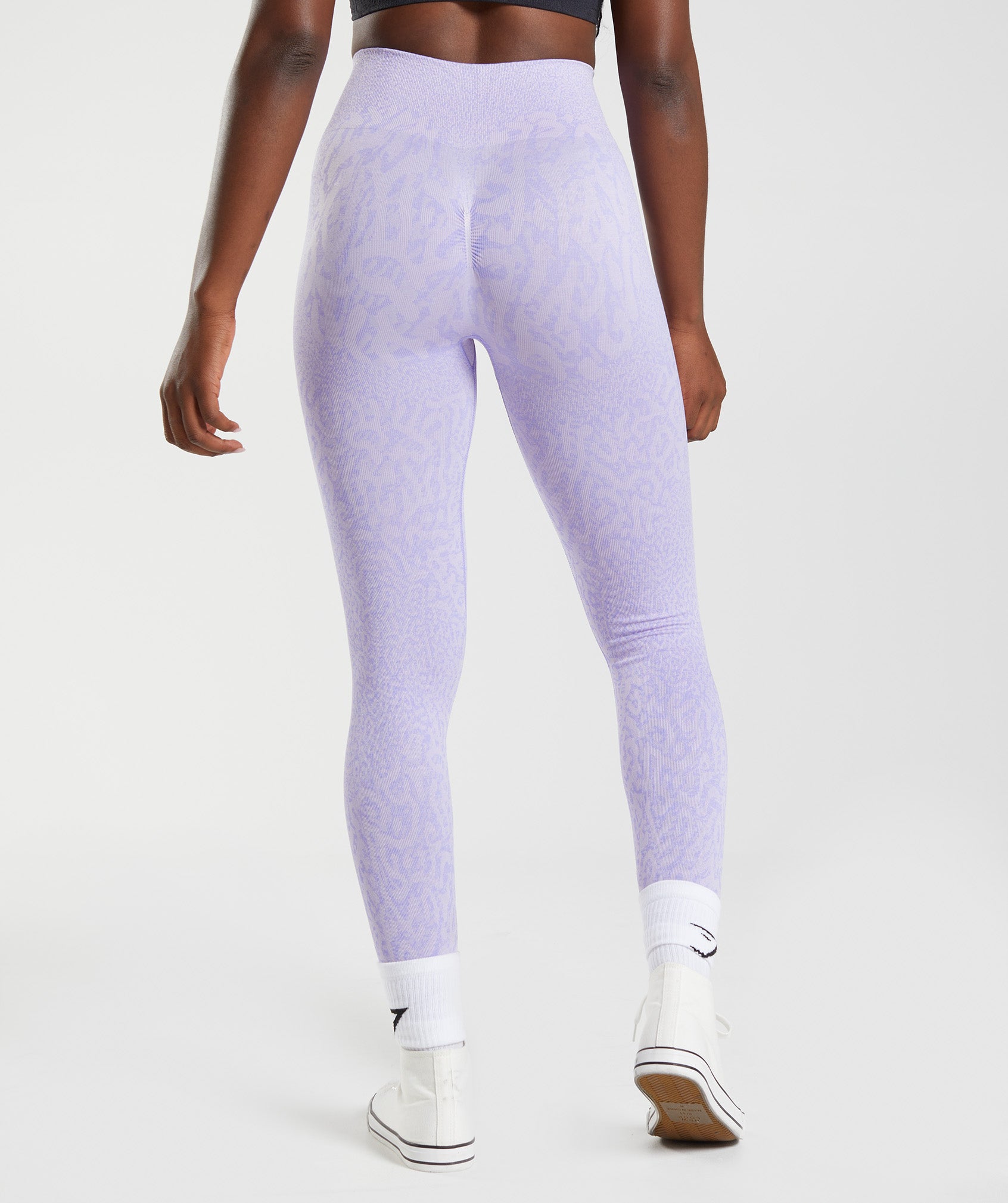 PRETTYLITTLETHING Lilac Sport Seamless Textured Leggings