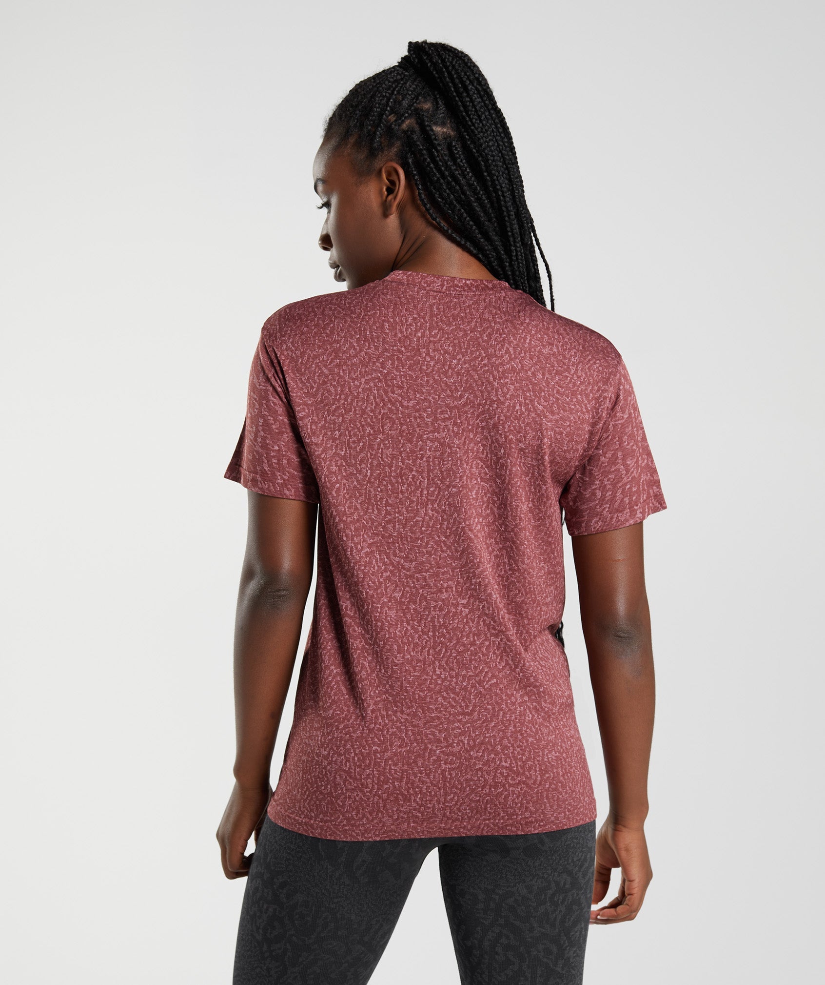 Adapt Animal Seamless T-Shirt in Reef | Cherry Brown - view 2