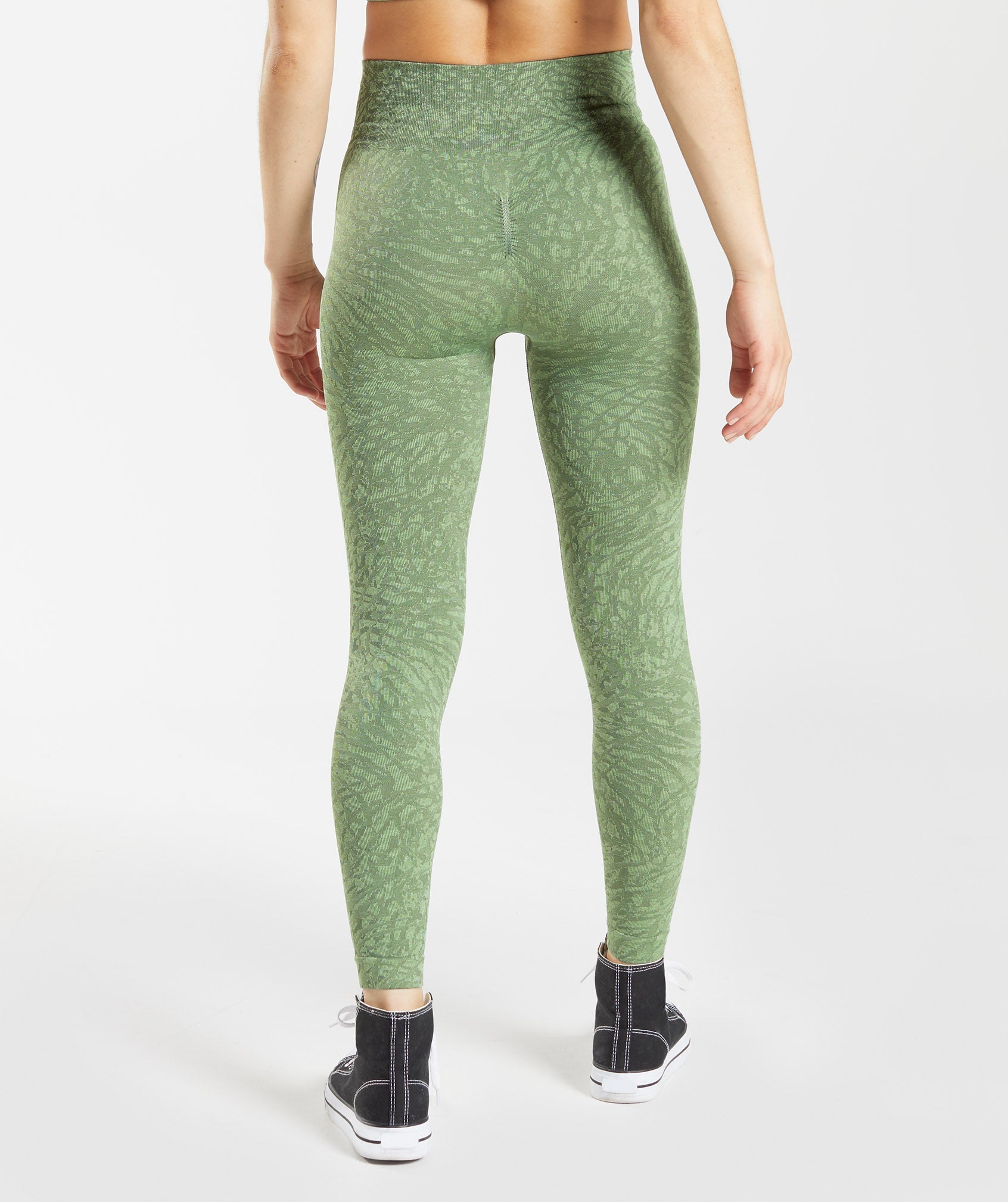 Wellspring Leggings in green and aqua - megan auman