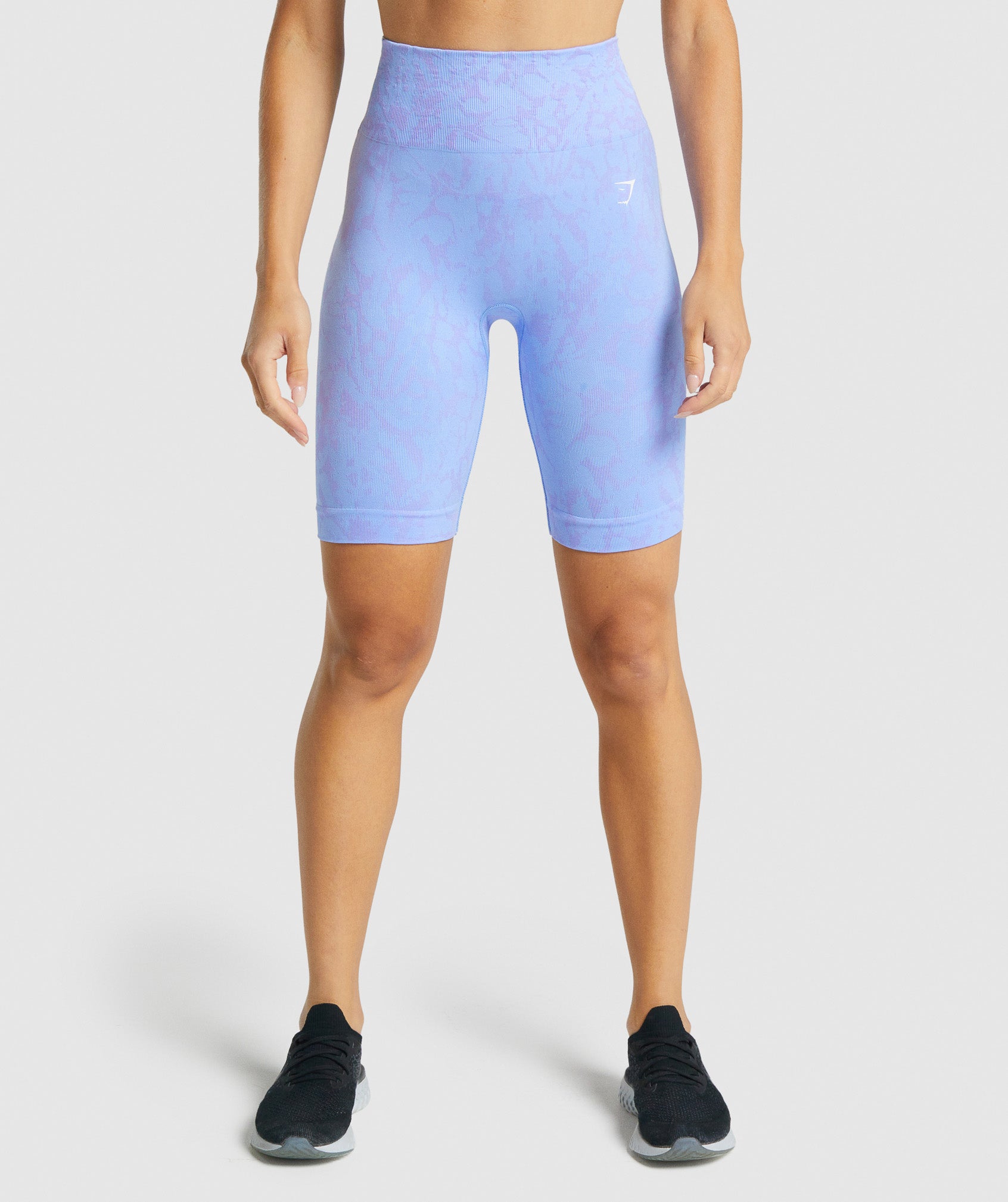Adapt Animal Seamless Cycling Shorts in Butterfly | Light Blue - view 1