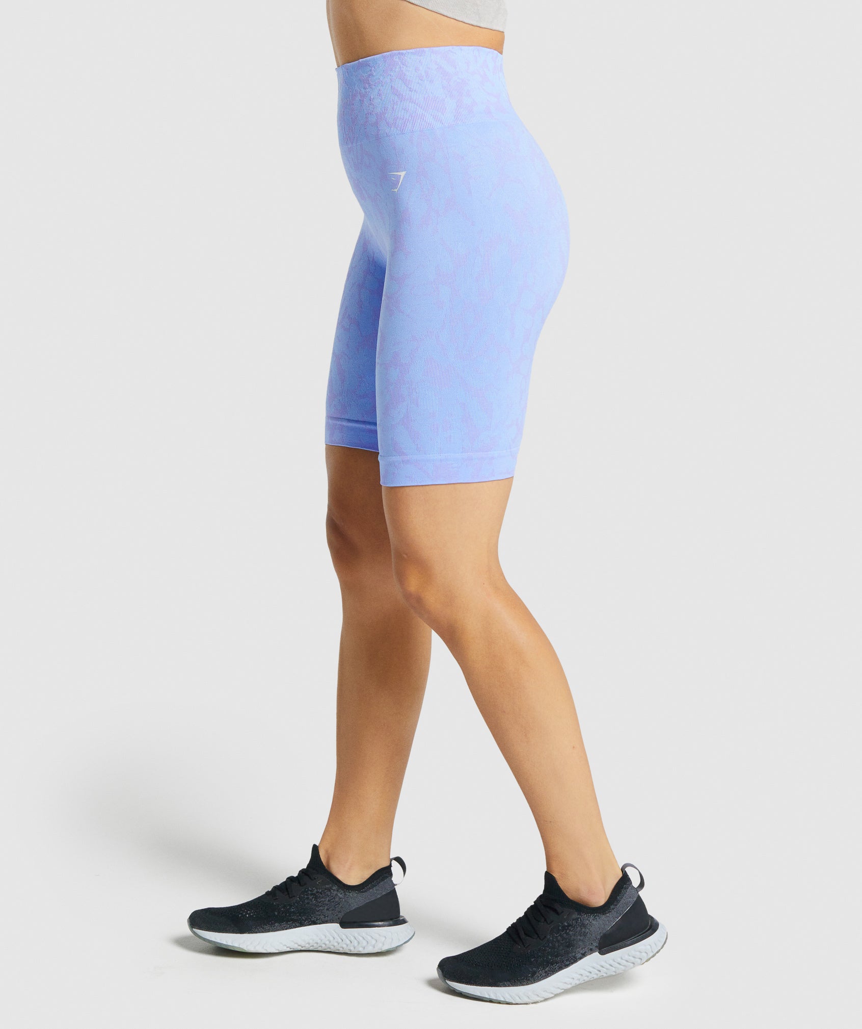 Adapt Animal Seamless Cycling Shorts in Butterfly | Light Blue - view 3