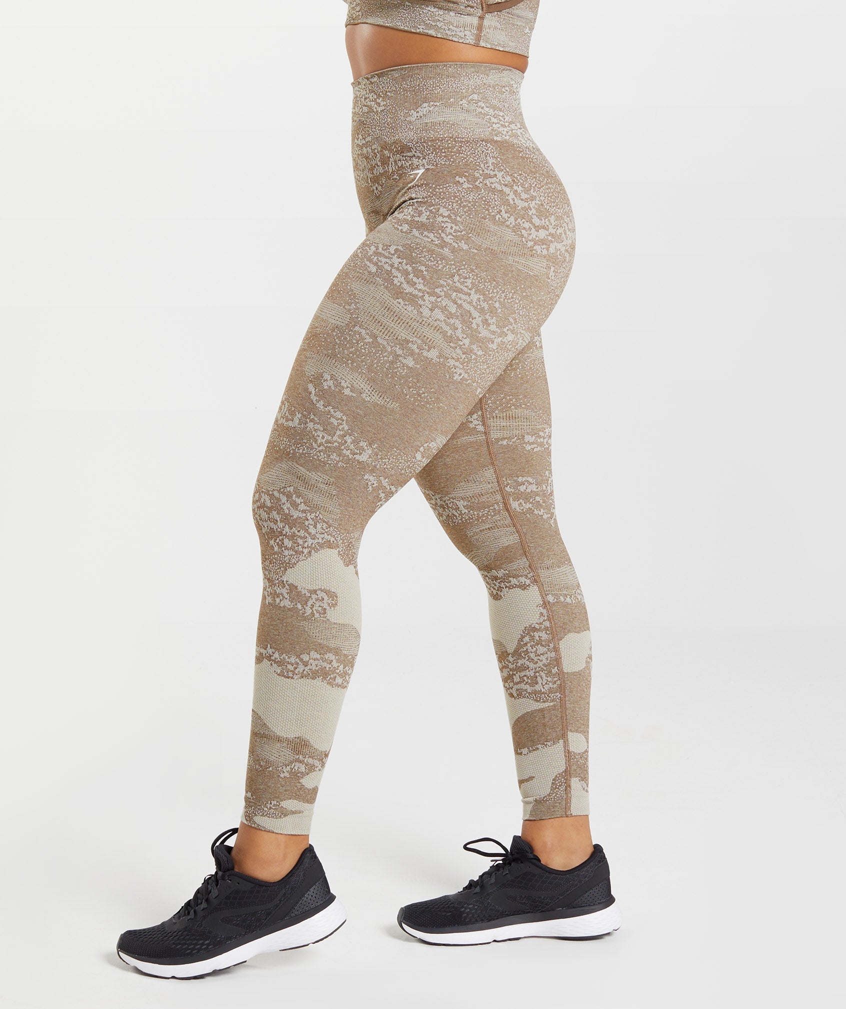 Adapt Camo Seamless Leggings in Pebble Grey/Soul Brown - view 3