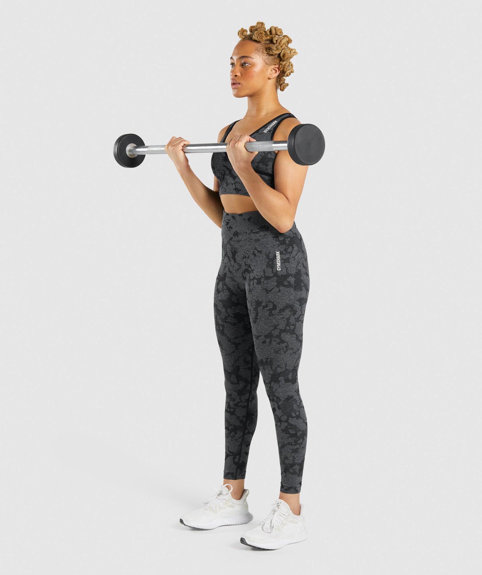 Adapt Camo Seamless Sports Bra in Black - view 4