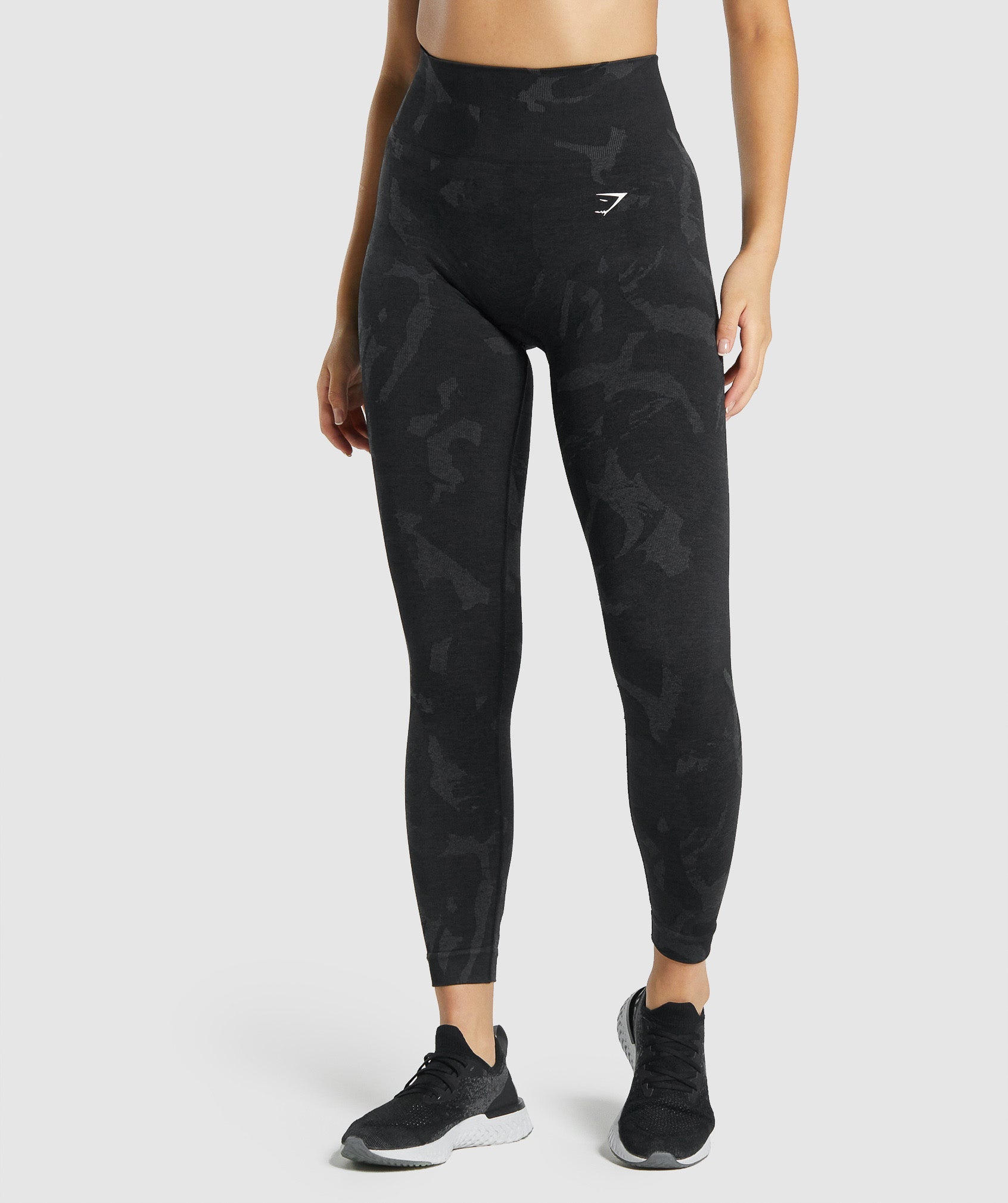 Gymshark Adapt Camo Seamless Leggings - Savanna, Black