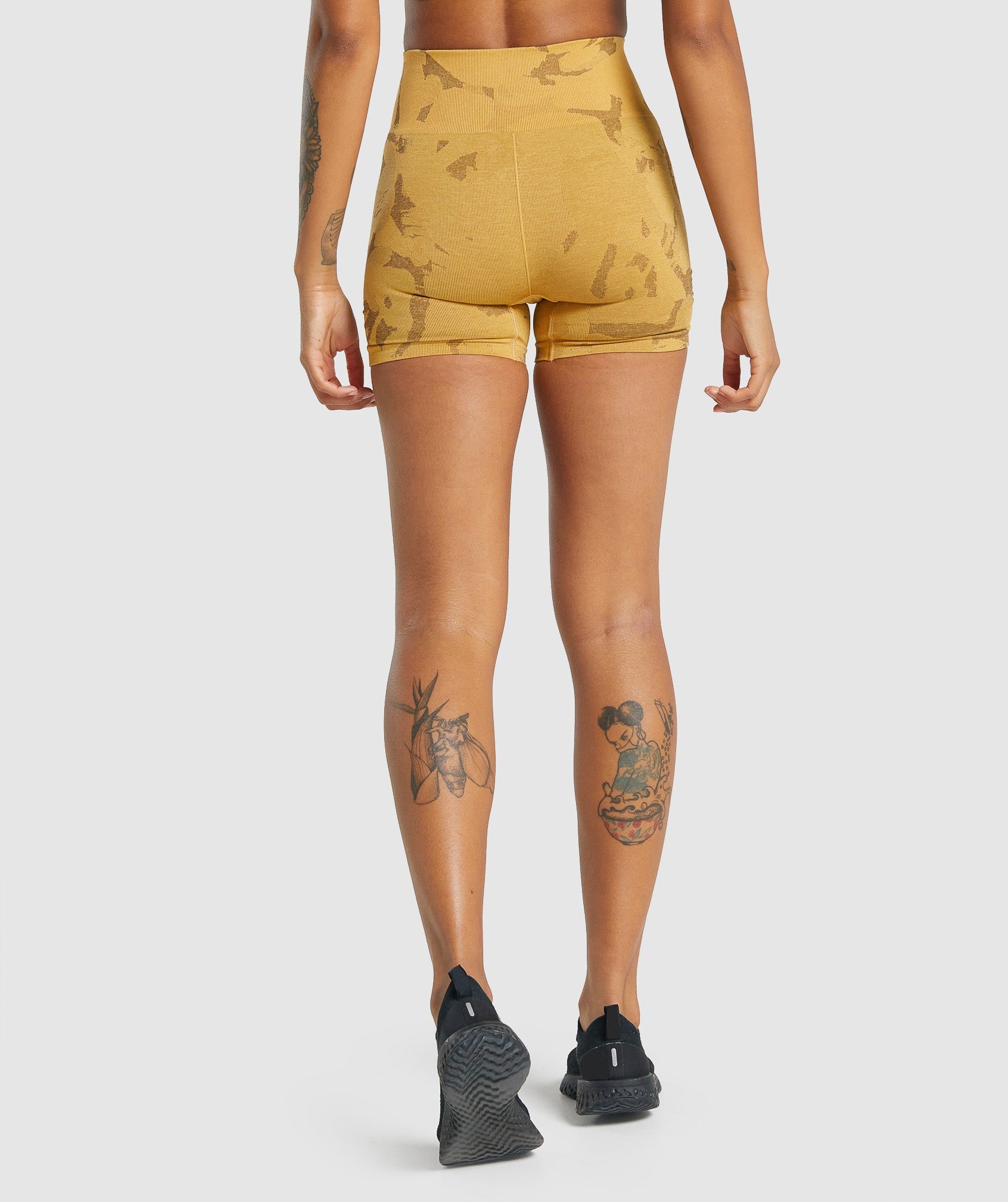 Adapt Camo Seamless Shorts in Savanna | Yellow