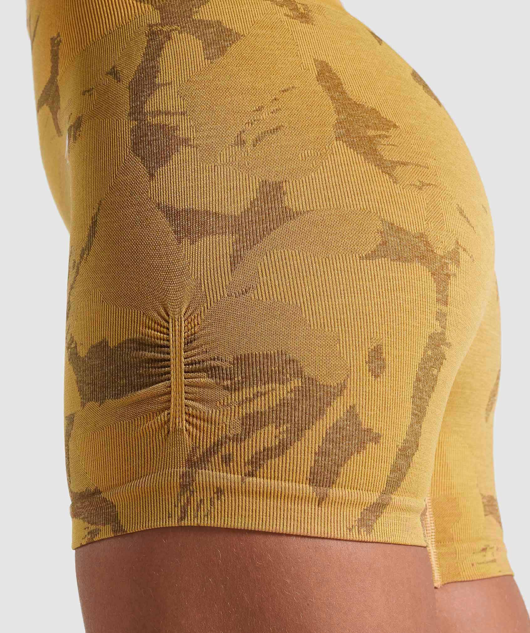 Adapt Camo Seamless Shorts in Savanna | Yellow