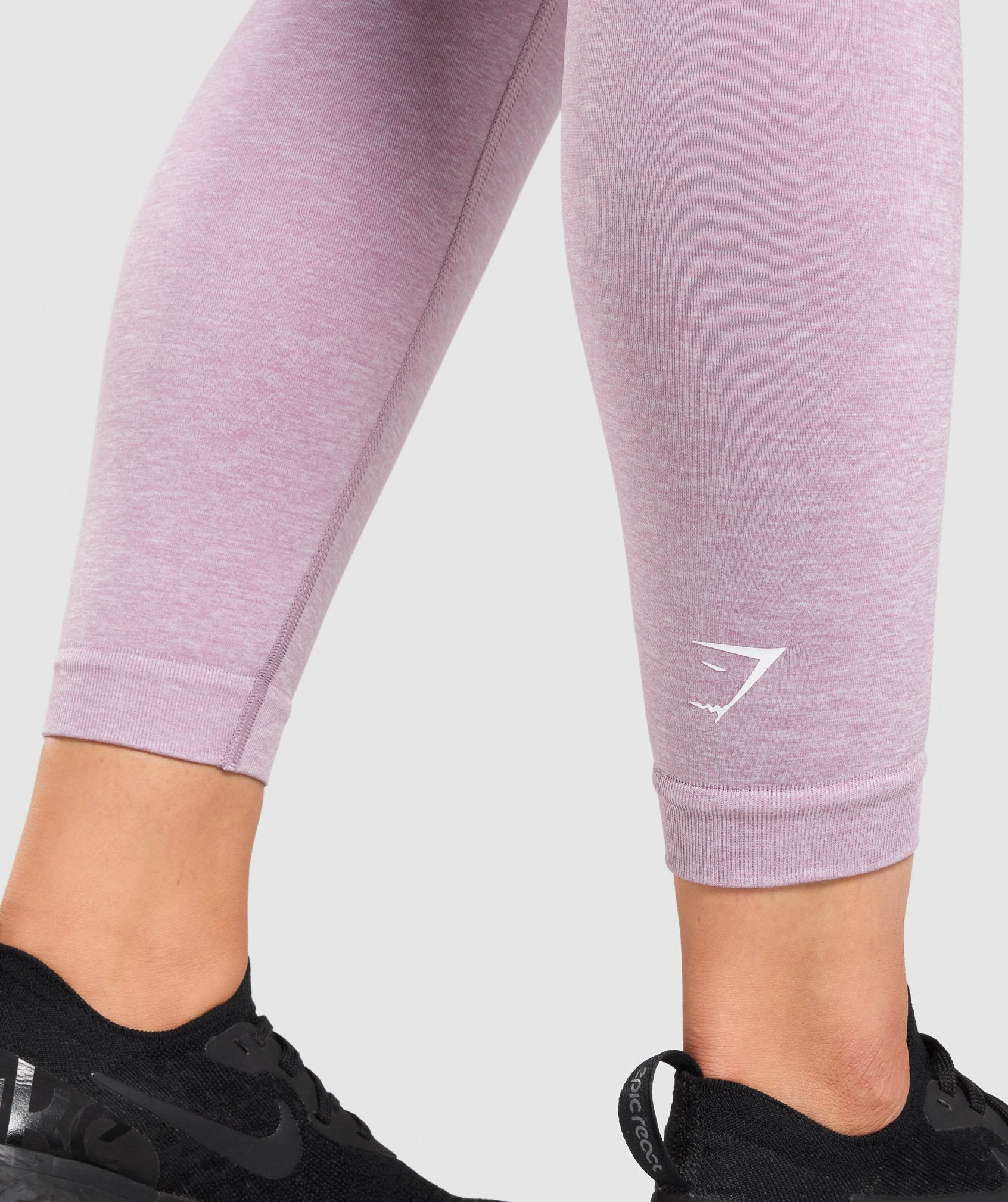 Adapt Marl Seamless Leggings in Light Purple