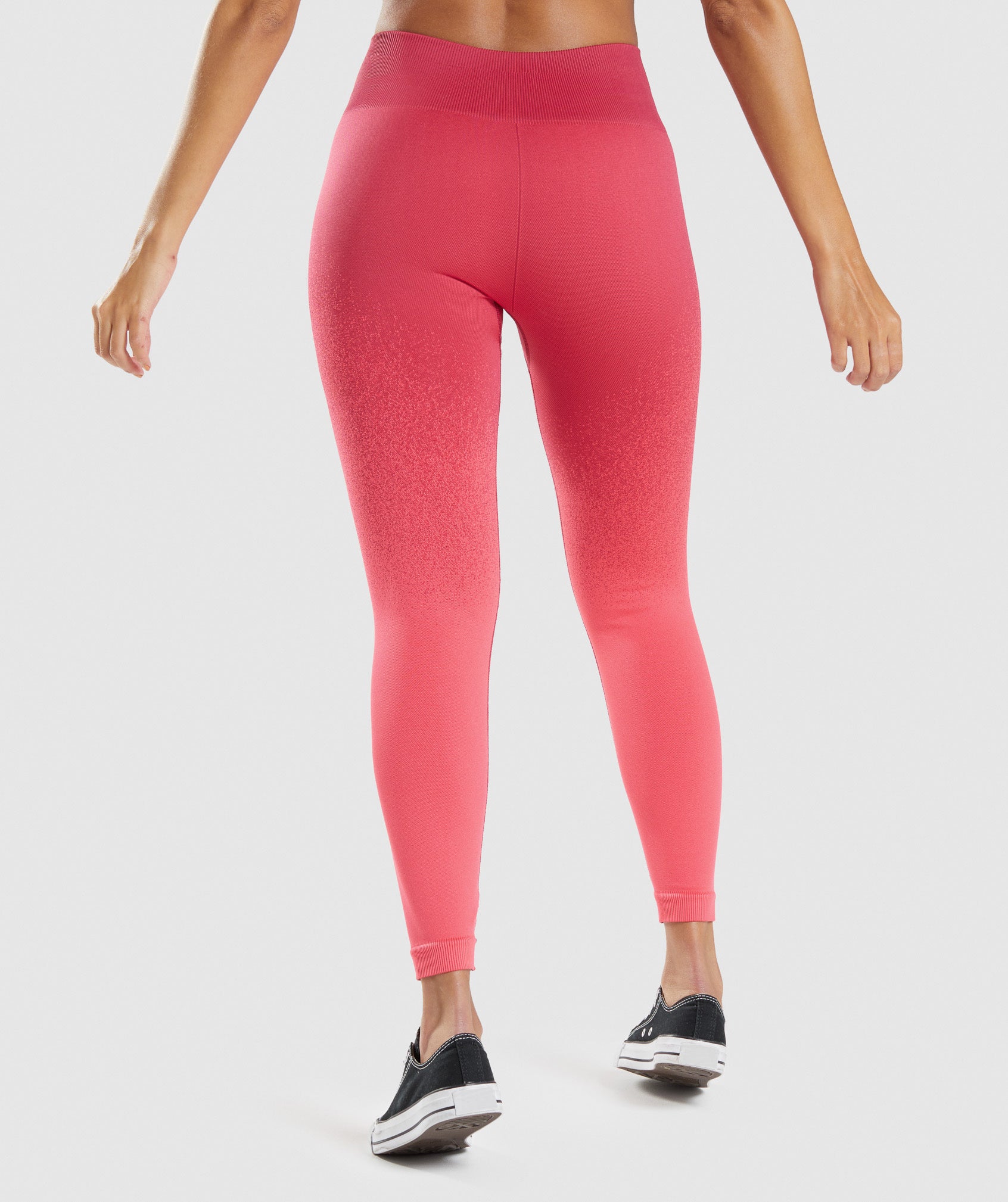 Gymshark Seamless Pink Ombre Full Length High Rise Leggings Medium