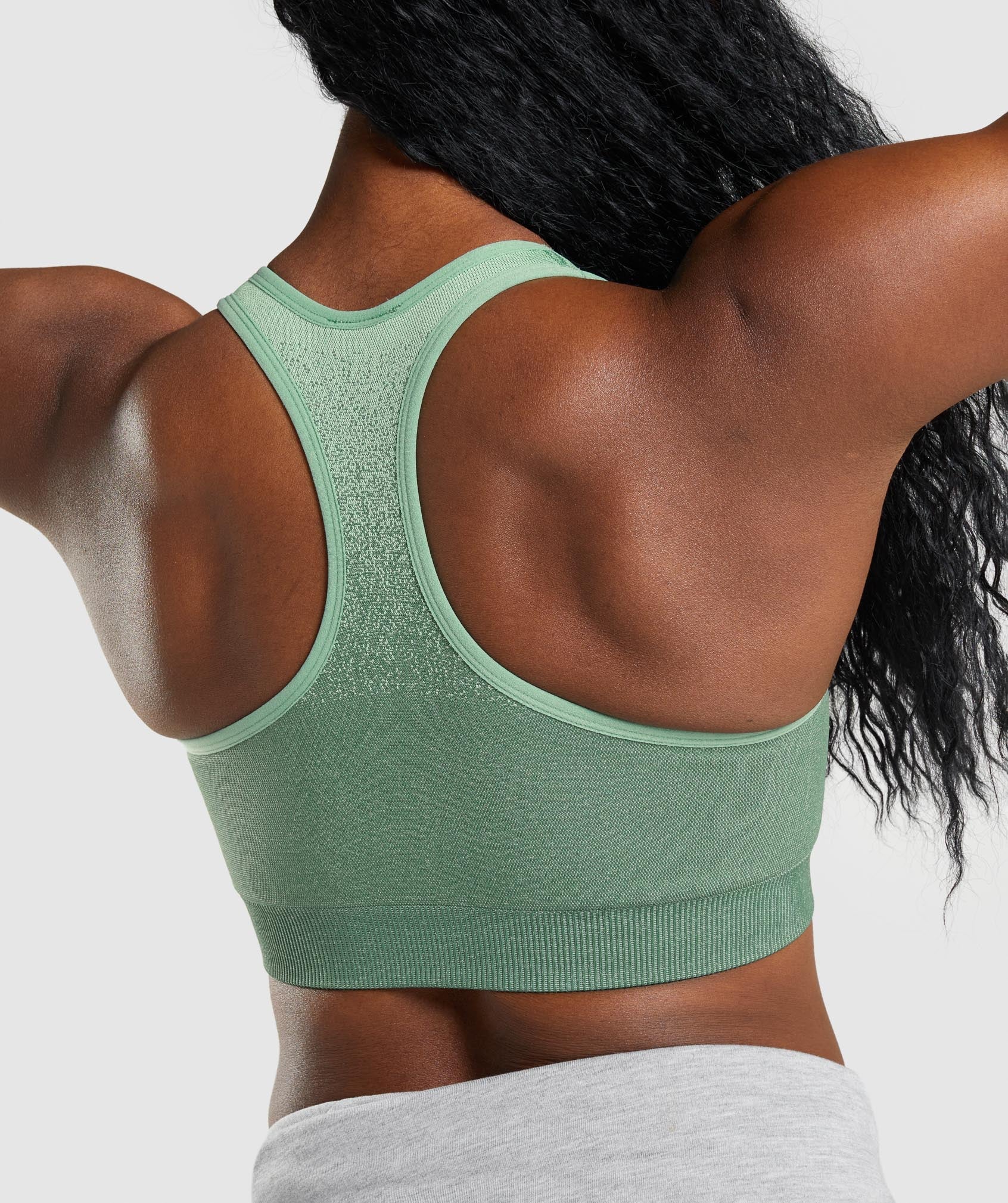Adapt Ombre Seamless Sports Bra in Green/Light Green - view 5