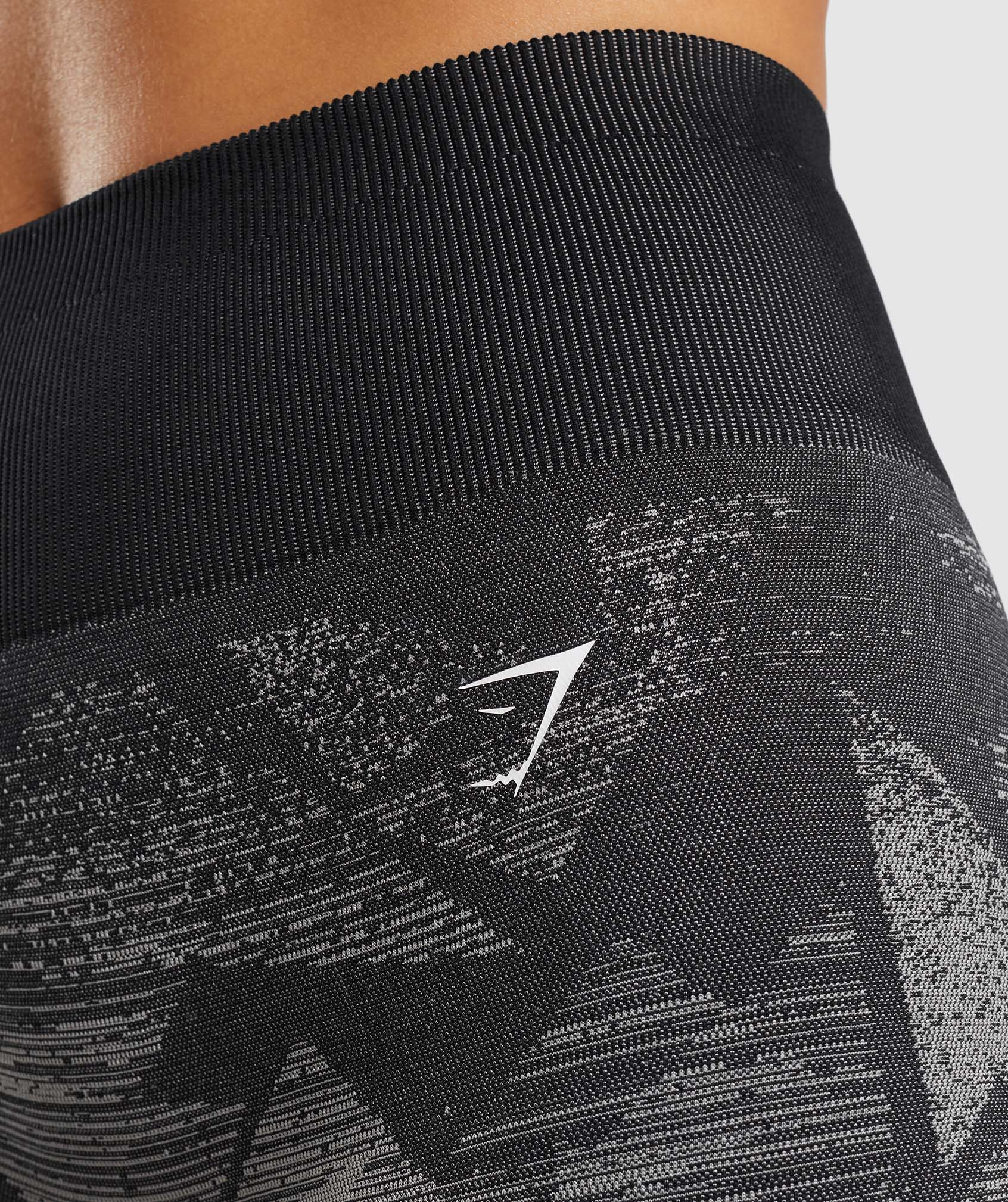 Gymshark Adapt Ombre Seamless Shorts - Triangle, Penny Brown Print