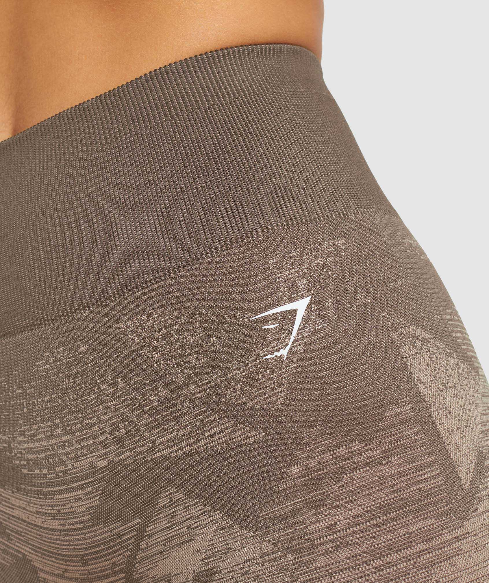 Gymshark Adapt Ombre Seamless Leggings Triangle Penny Brown size xs 