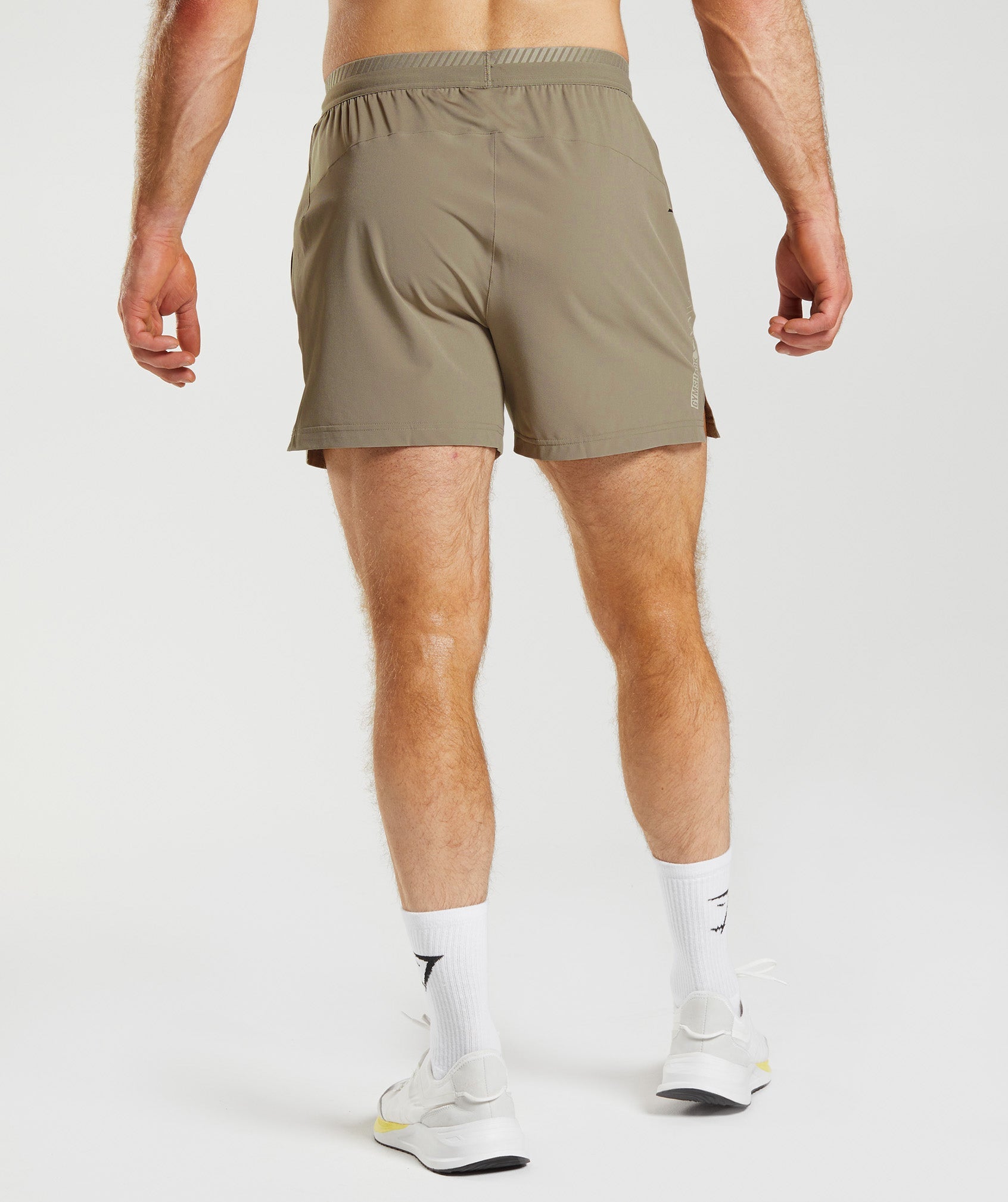 Apex 5" Hybrid Shorts in Earthy Brown - view 2