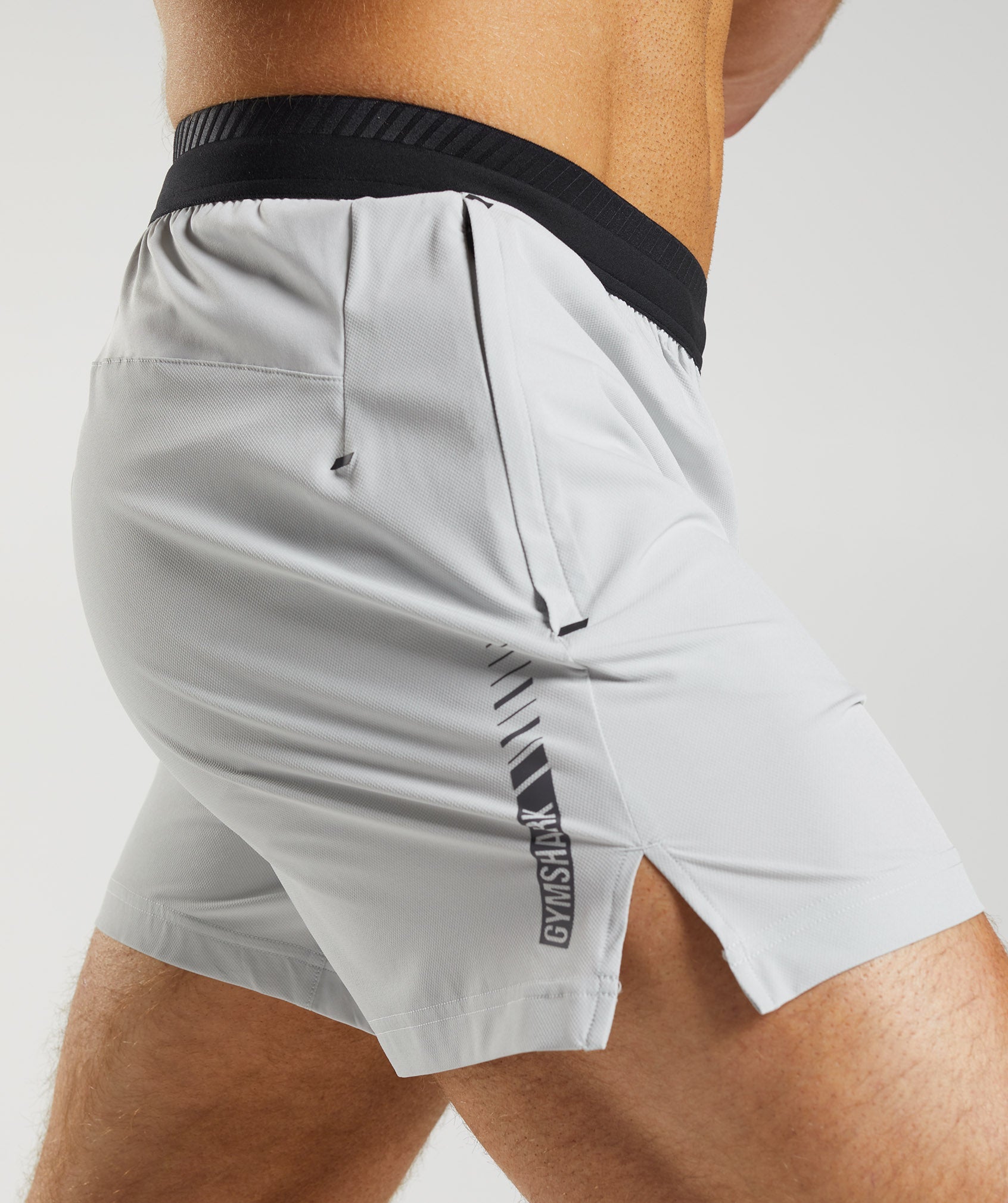 Gymshark Apex Limit Shorts - Black/Light Grey