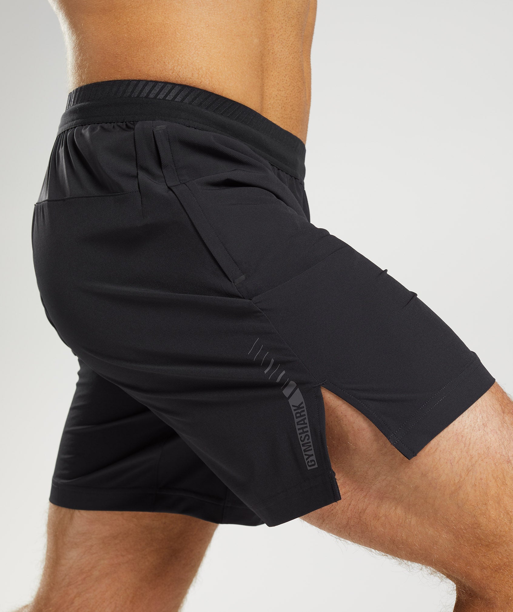 Apex 7" Hybrid Shorts in Black - view 6