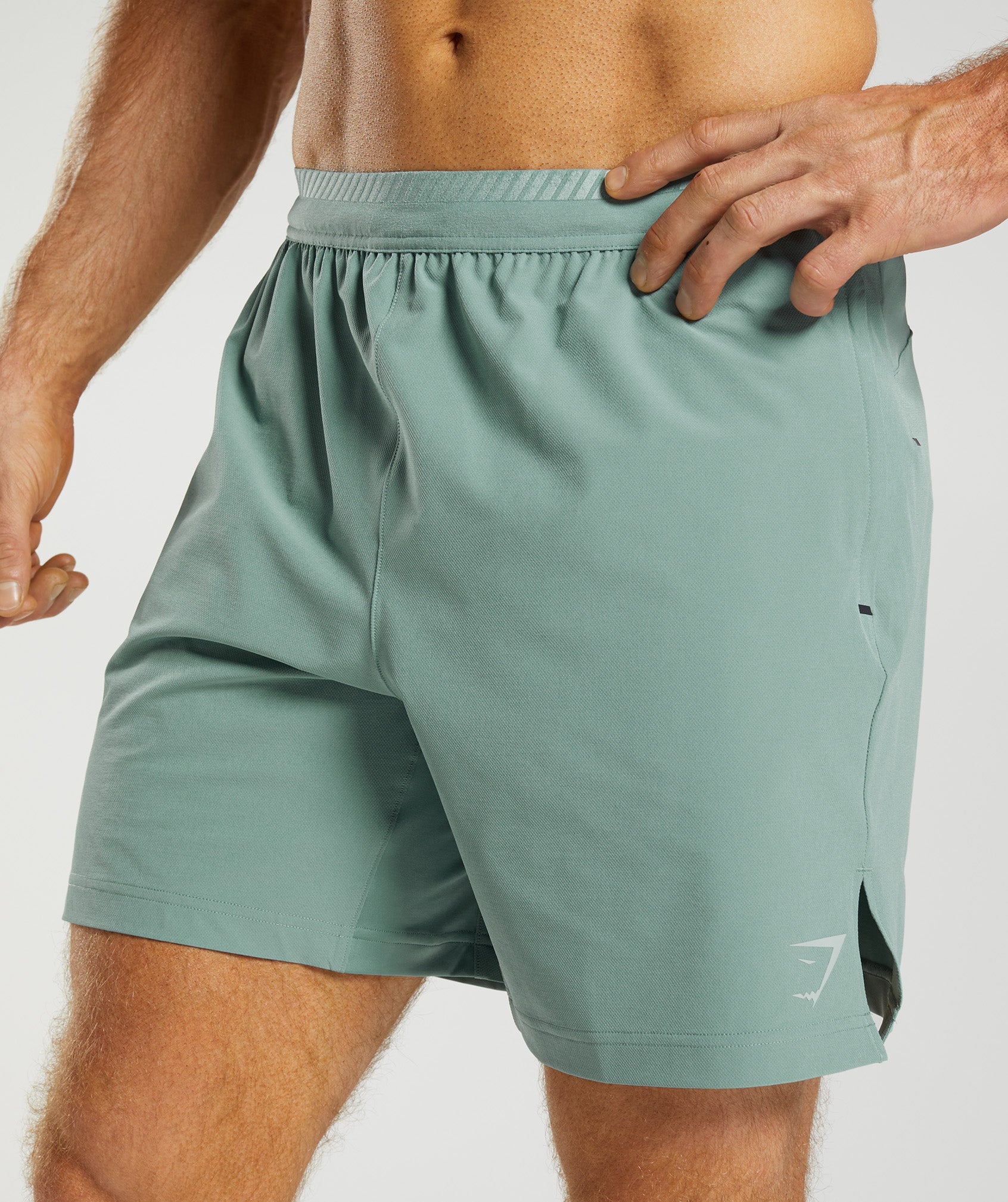 Apex 7" Hybrid Shorts in Ink Teal - view 6