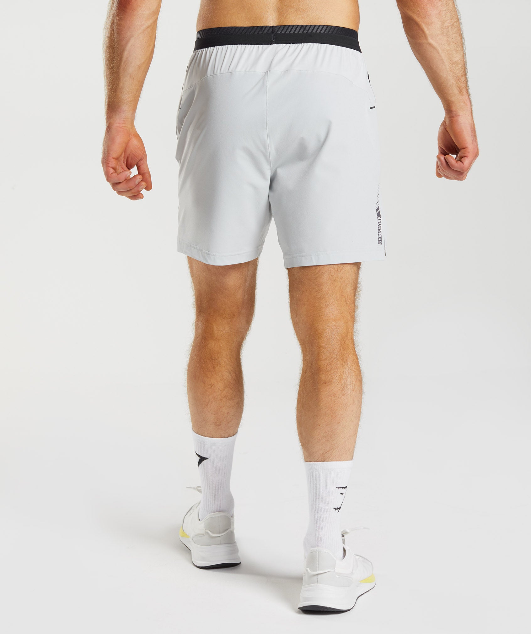 Apex 7" Hybrid Shorts in Light Grey - view 2