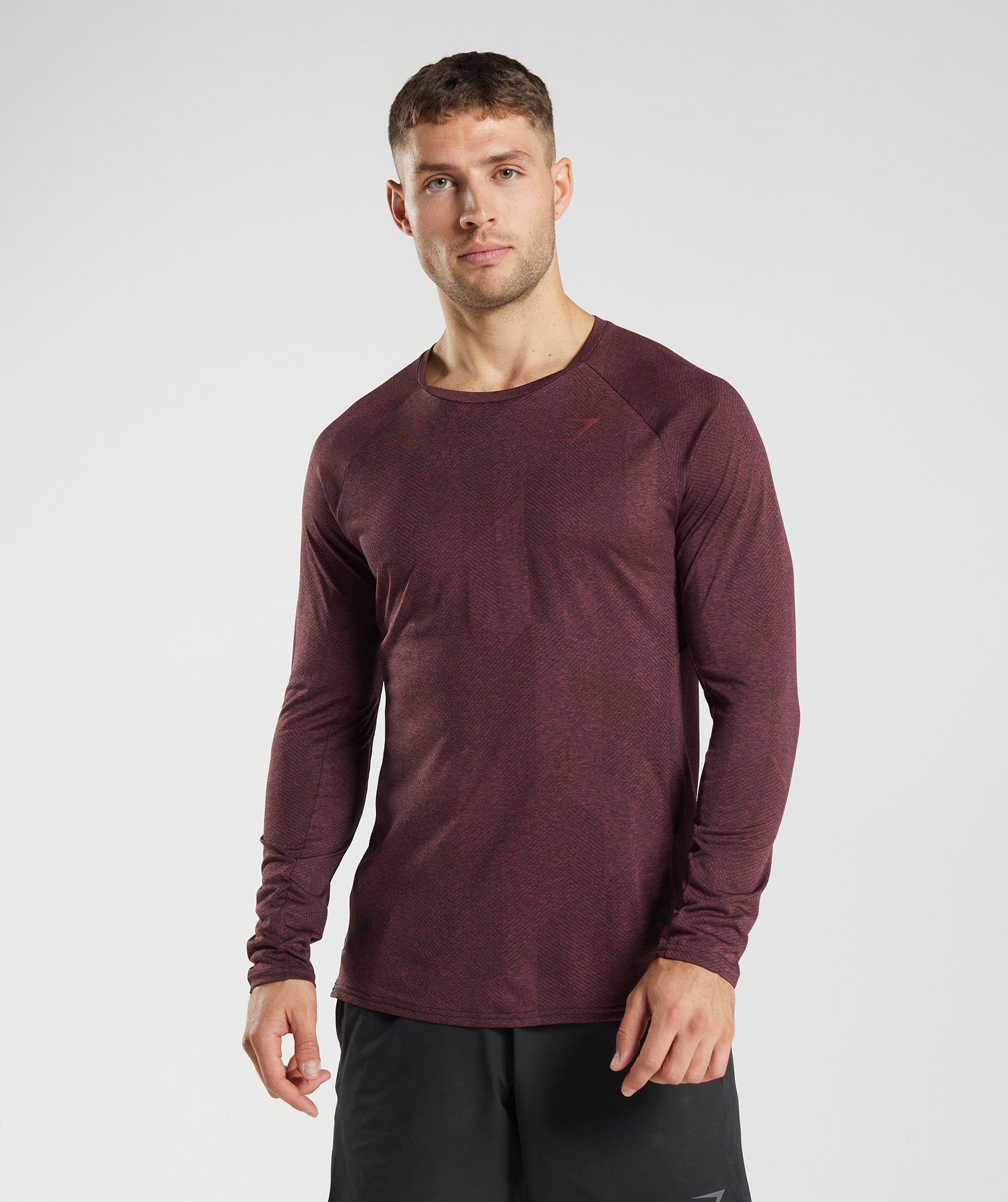 Gymshark Apex Long Sleeve T-Shirt - Cherry Brown | Gymshark