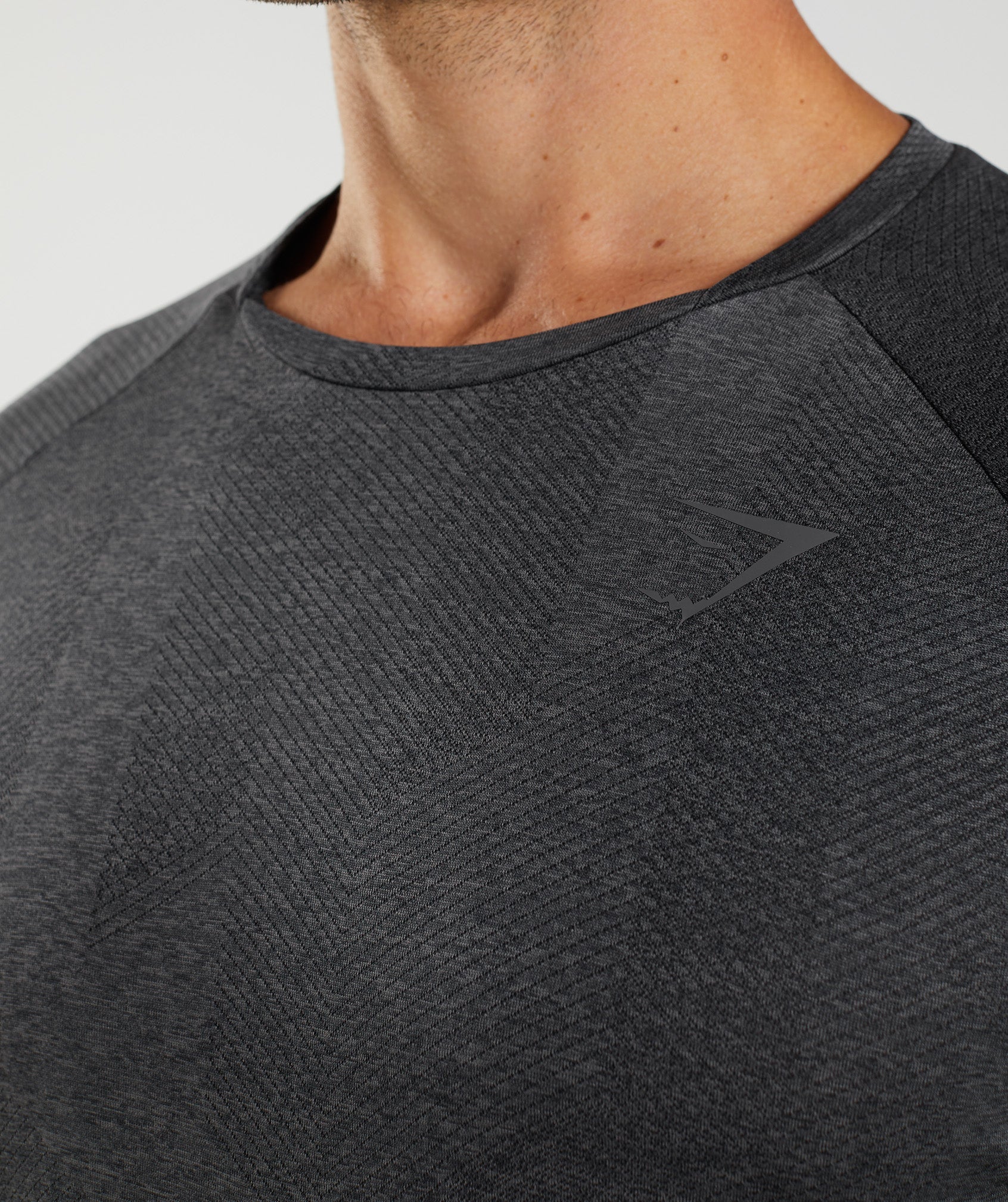 Apex Long Sleeve T-Shirt in Black/Silhouette Grey - view 6