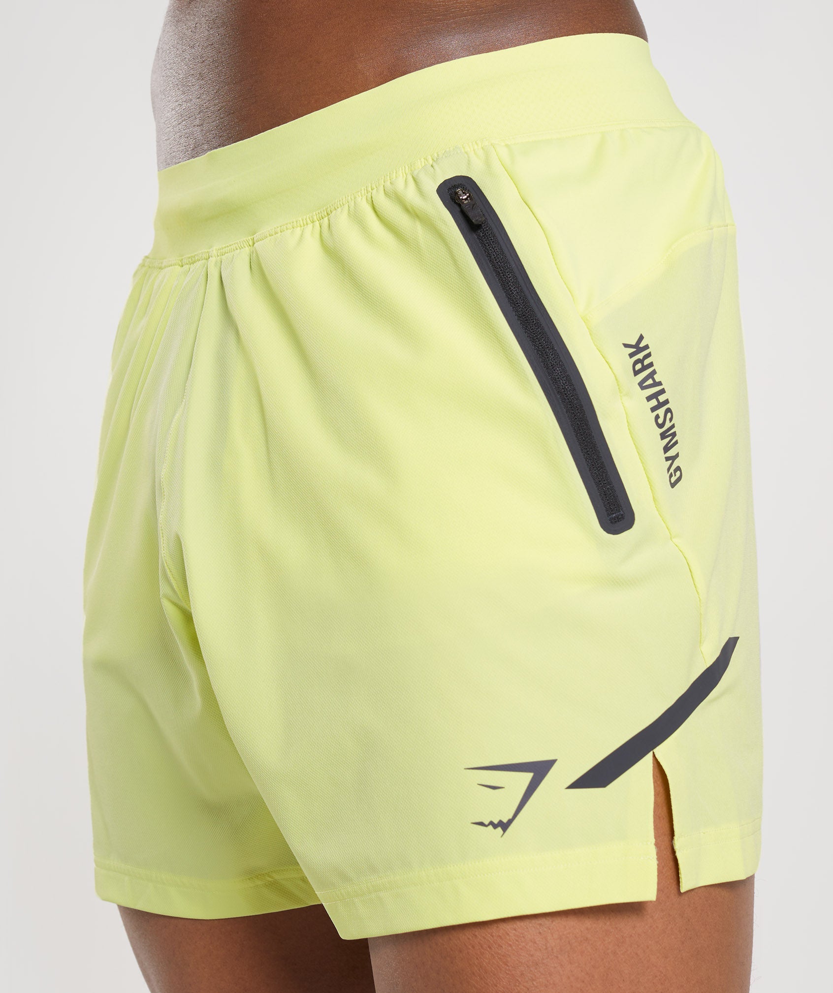 Apex 5" Perform Shorts in Firefly Green - view 5
