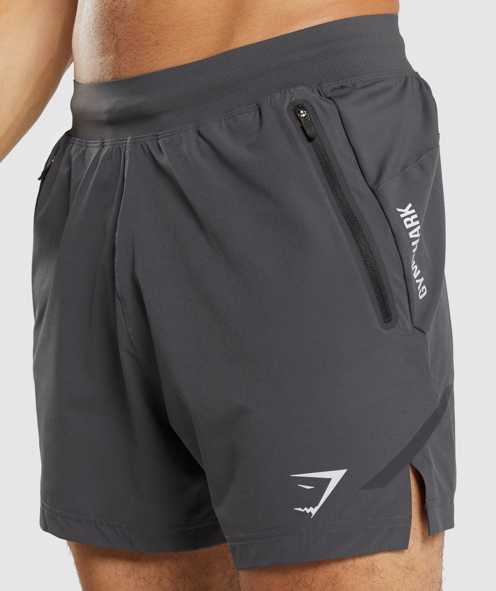 Apex 5" Perform Shorts in Onyx Grey - view 5