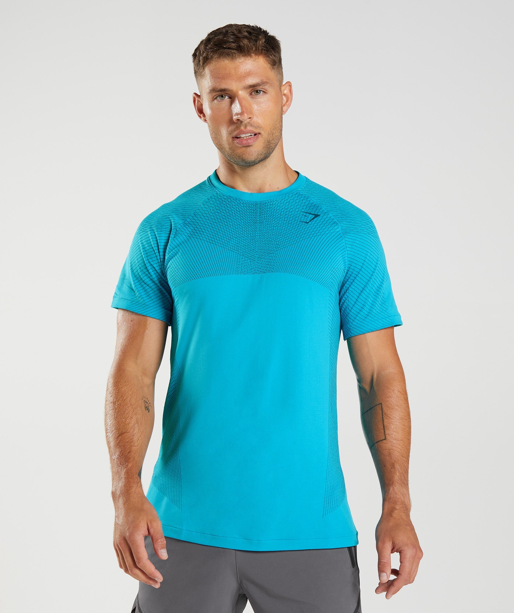 Apex Seamless T-Shirt in Shark Blue/Atlantic Blue - view 1