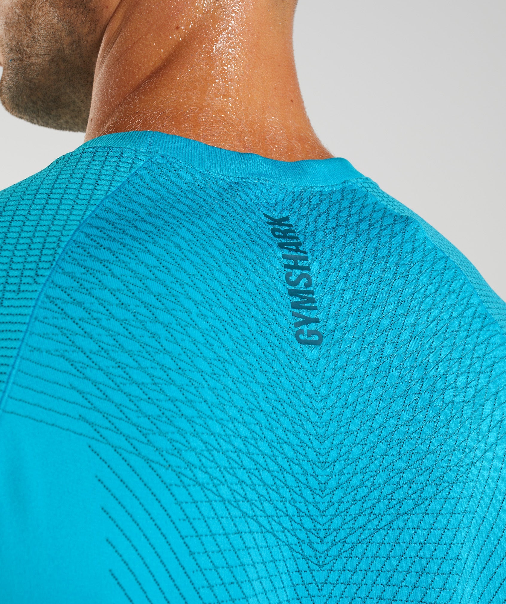 Apex Seamless T-Shirt in Shark Blue/Atlantic Blue - view 5