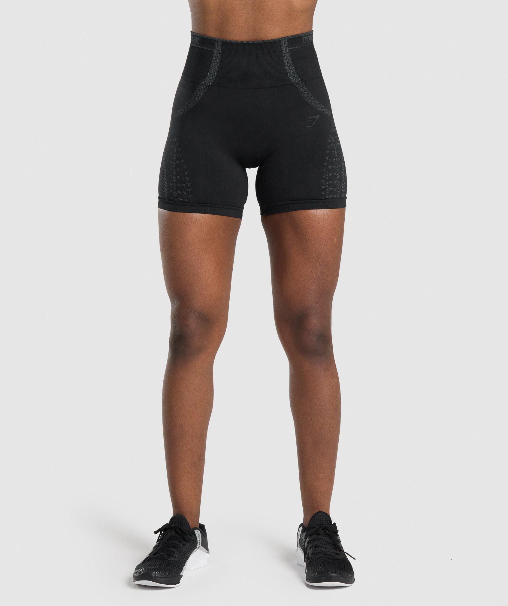 Apex Seamless Shorts in Black/Grey - view 1