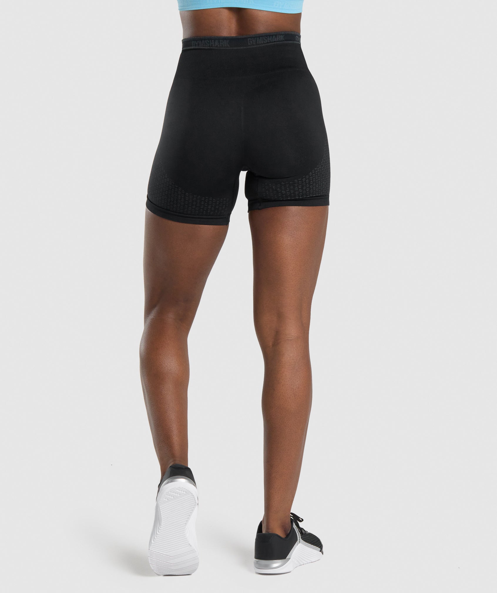 Apex Seamless Shorts in Black/Grey - view 2
