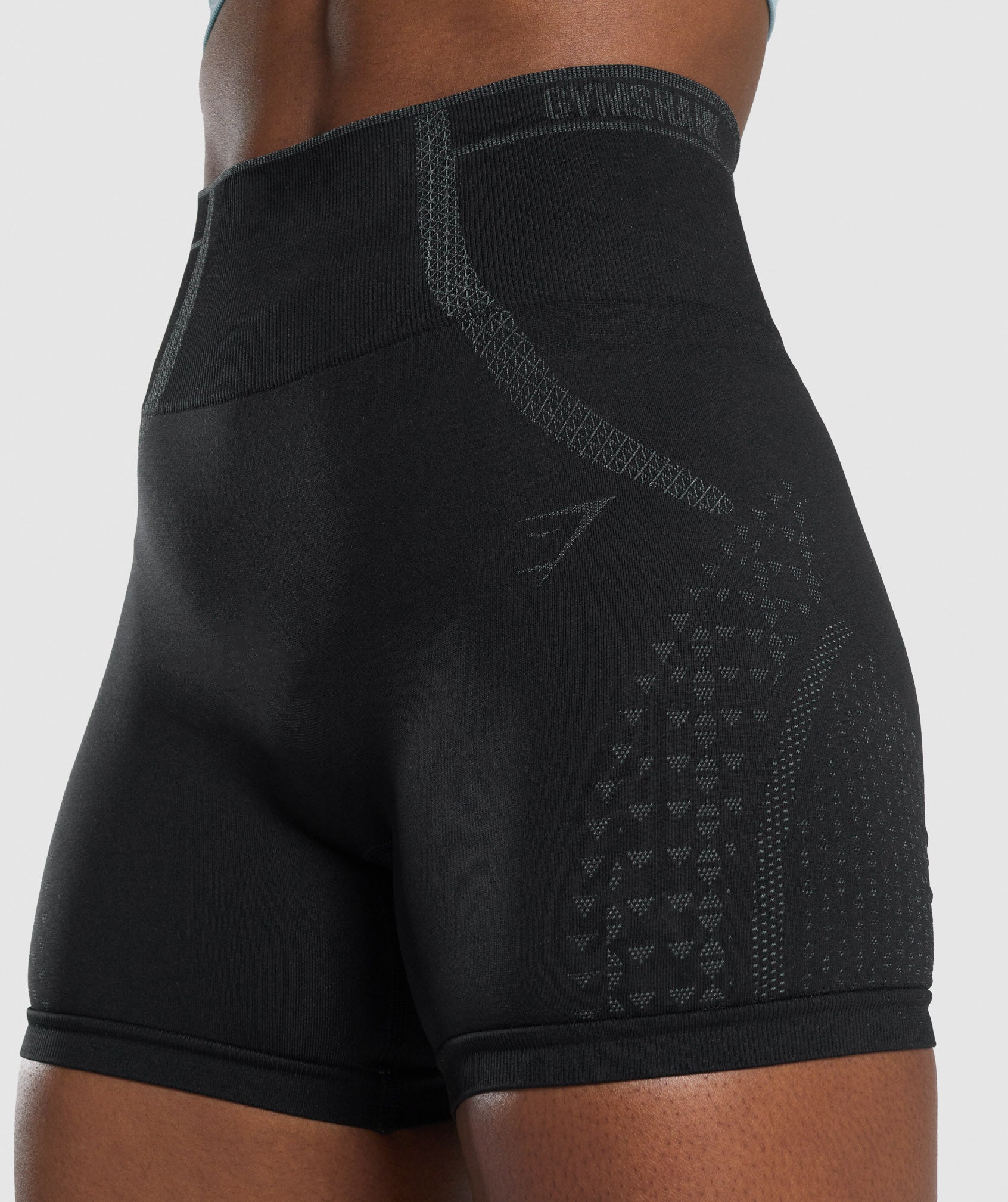 Apex Seamless Shorts in Black/Grey - view 6