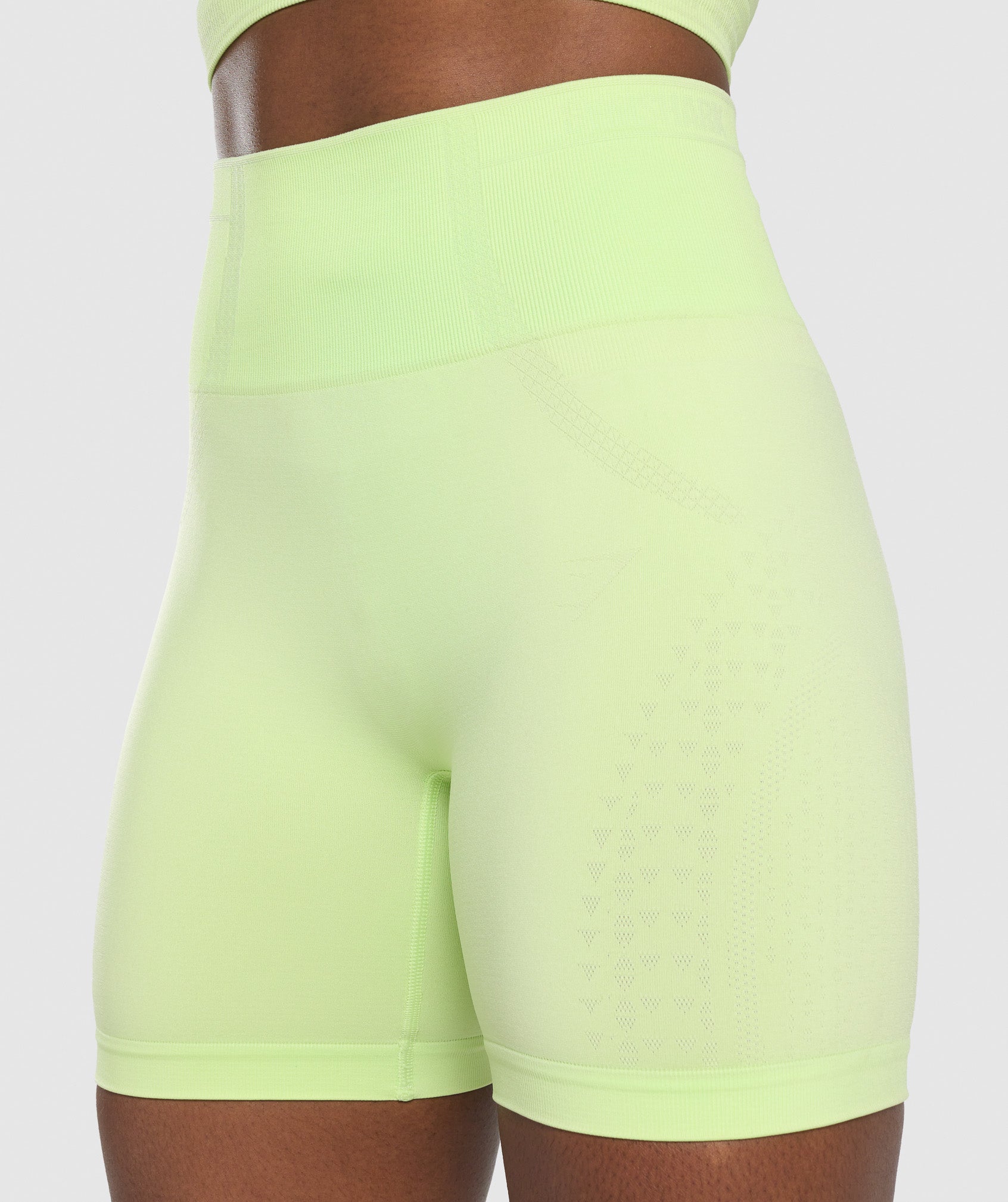 Apex Seamless Shorts in Green/Light Green - view 6