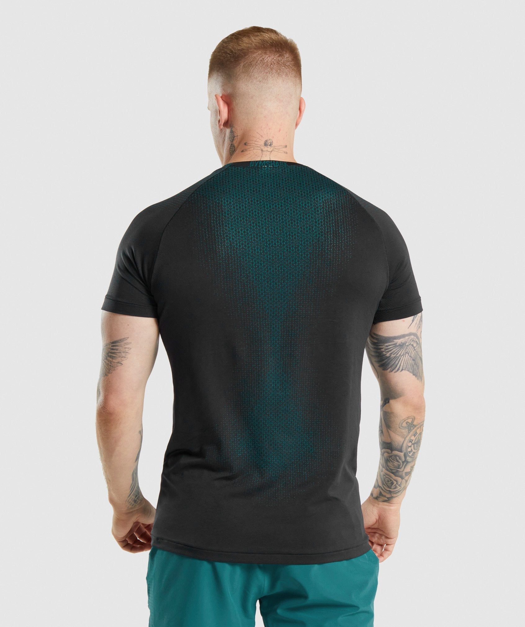 Gymshark Apex Long Sleeve T-Shirt - Smokey Teal/Darkest Teal