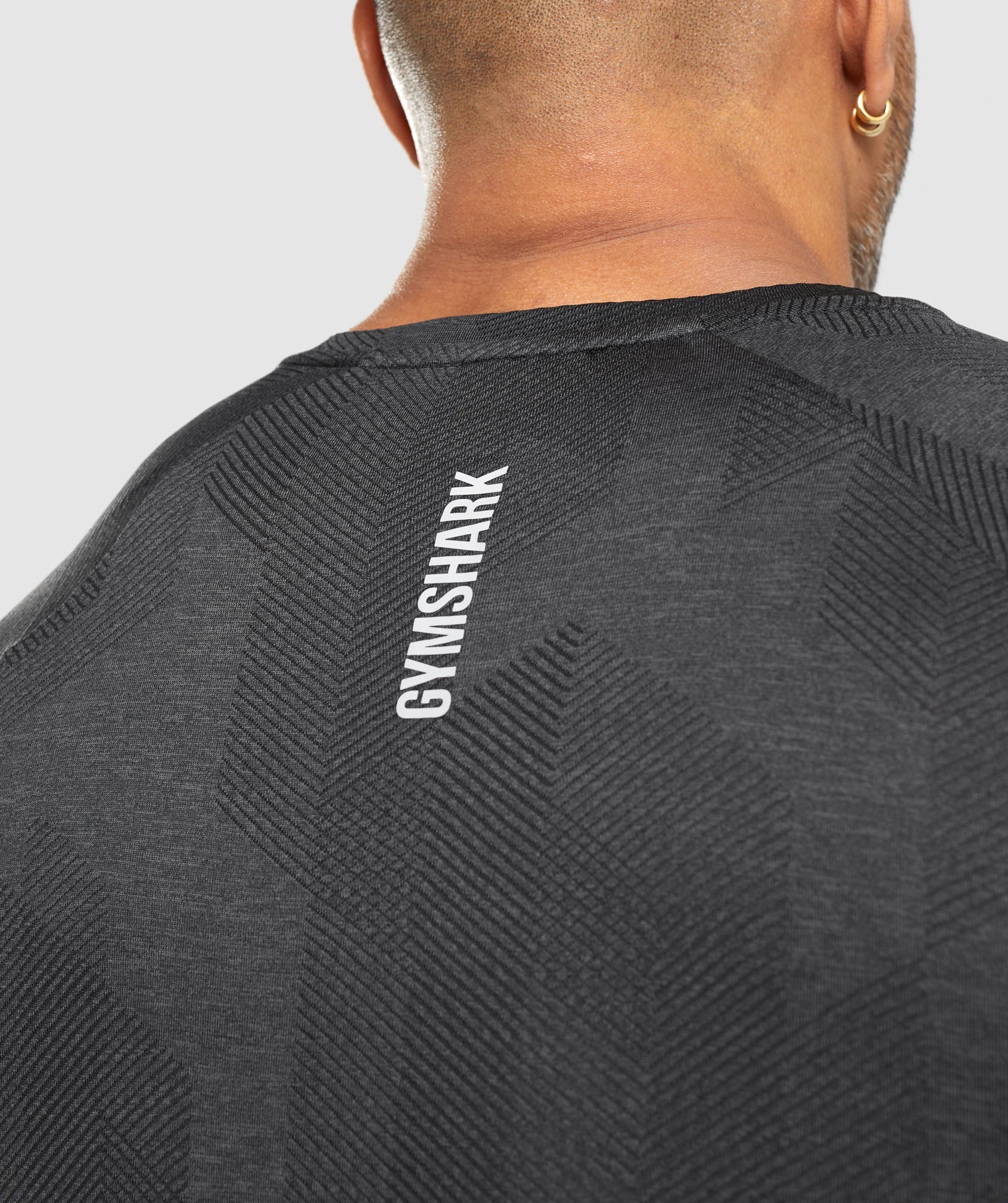 Gymshark Apex Seamless Long Sleeve T-Shirt - Light Grey/Onyx Grey