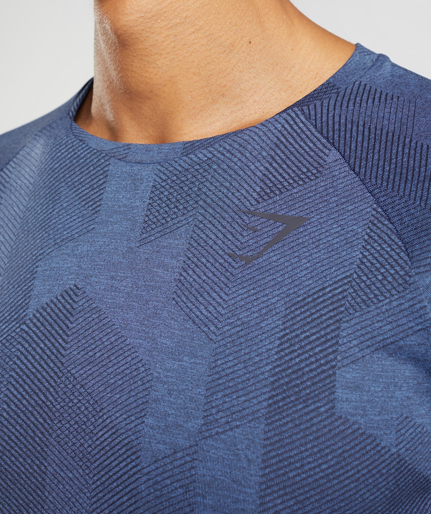 Gymshark Apex Seamless T-Shirt - Court Blue/Onyx Grey