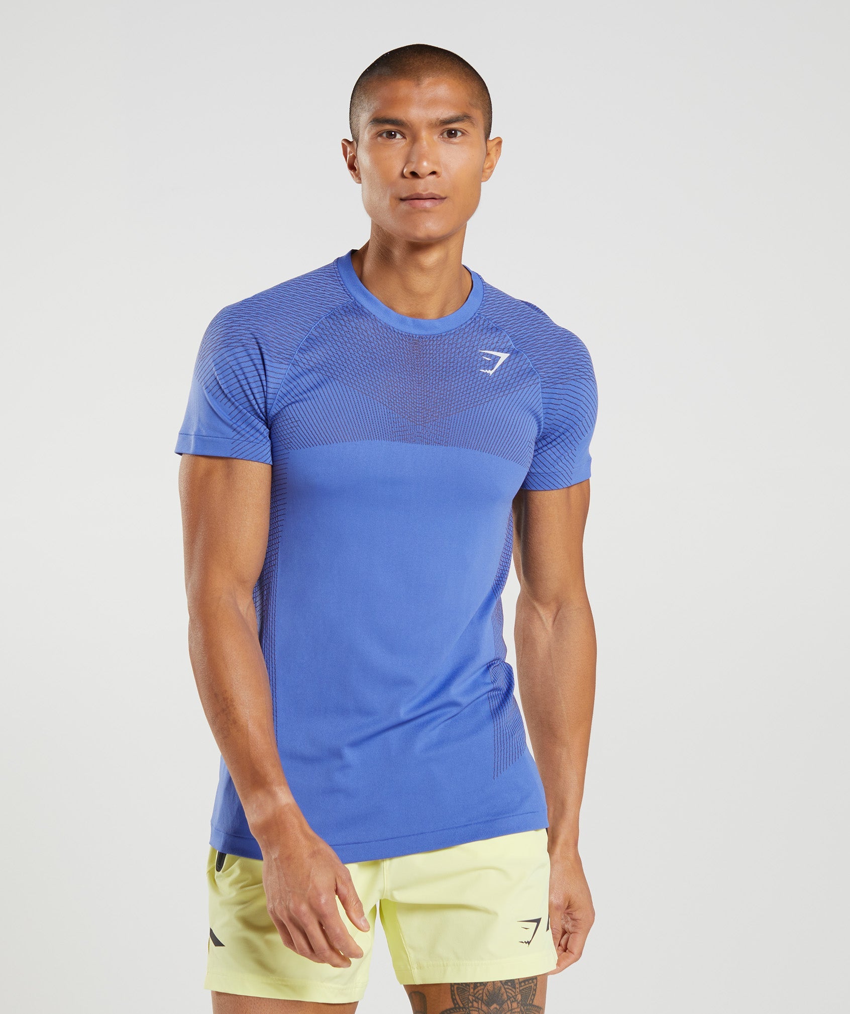 Apex Seamless T-Shirt in Court Blue/Onyx Grey - view 1