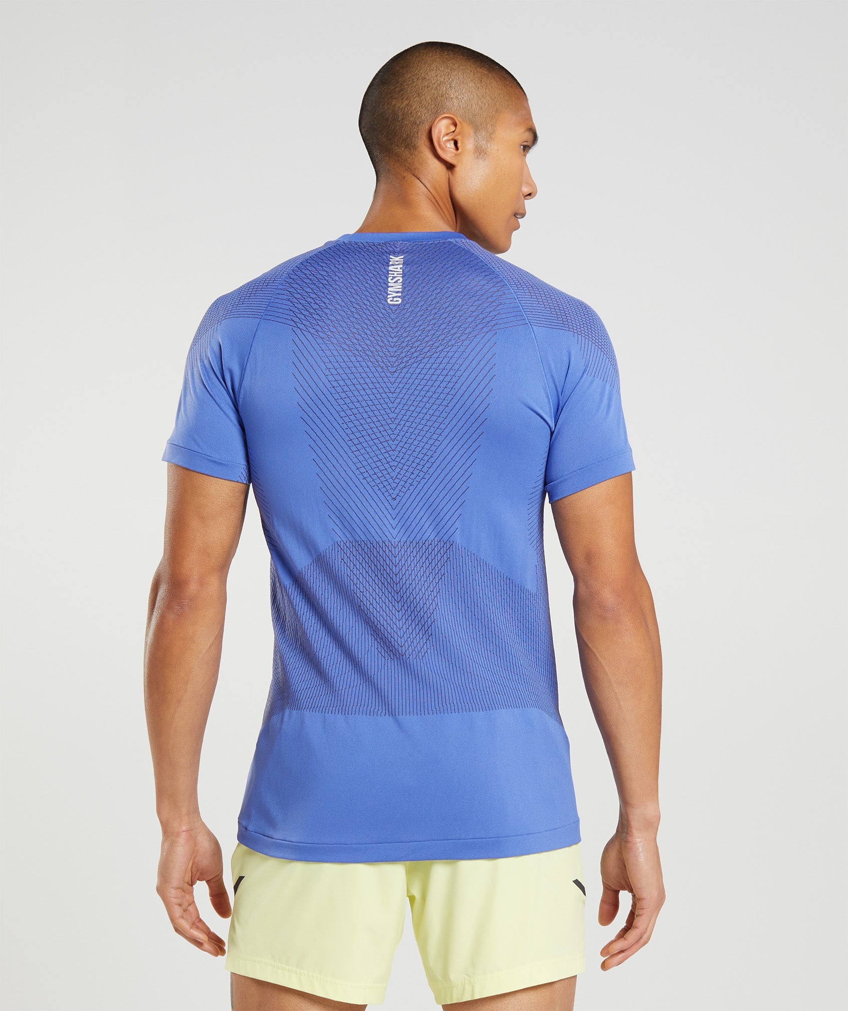 Apex Seamless T-Shirt in Court Blue/Onyx Grey - view 2